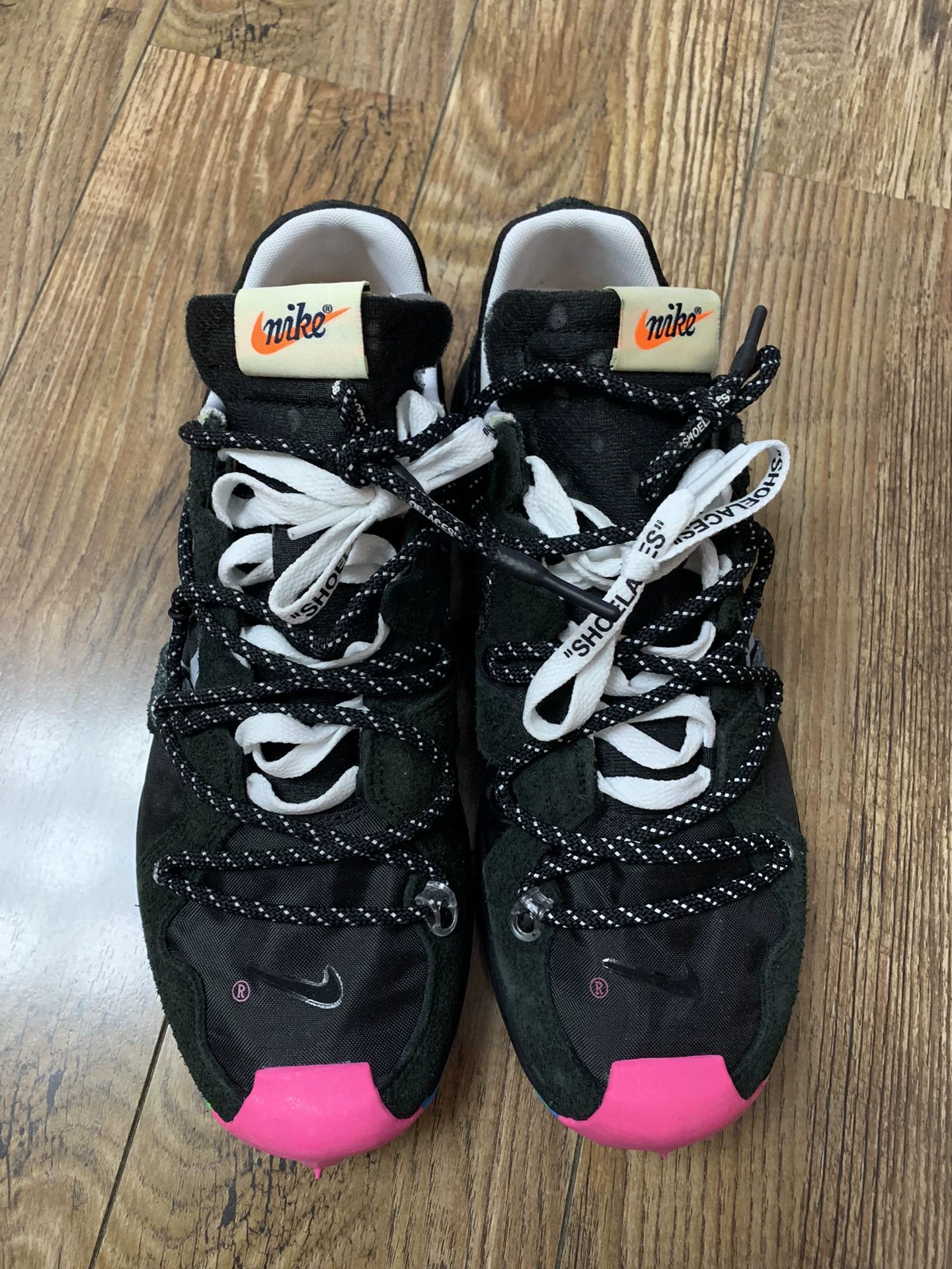 Nike khaki24 Nike OW x GD Black Purple Spike Sneakers 43 Size US 10 / EU 43 - 2 Thumbnail
