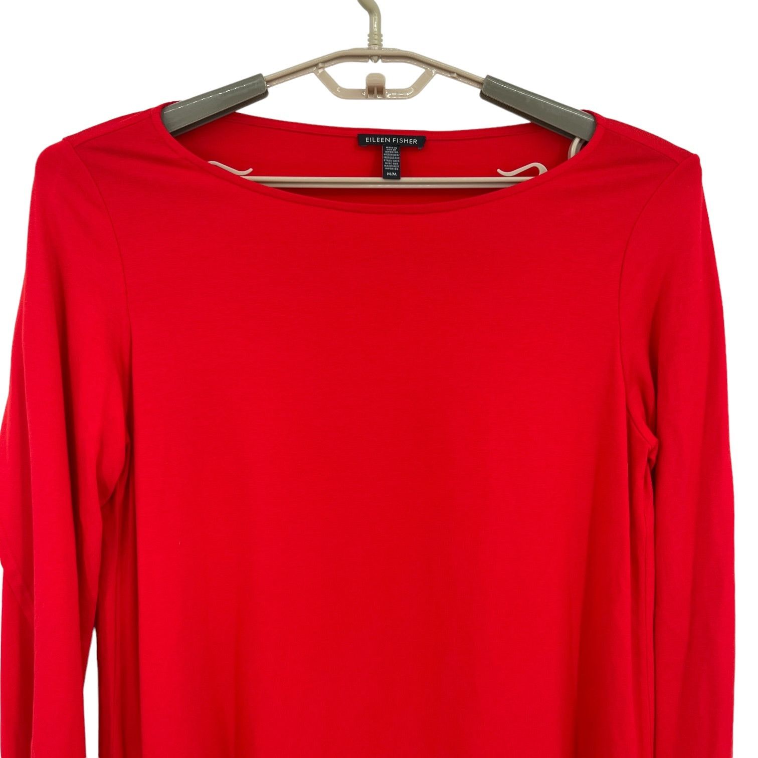 Eileen Fisher Eileen Fisher Long Flutter Sleeves Shirt Red Medium Size M / US 6-8 / IT 42-44 - 2 Thumbnail