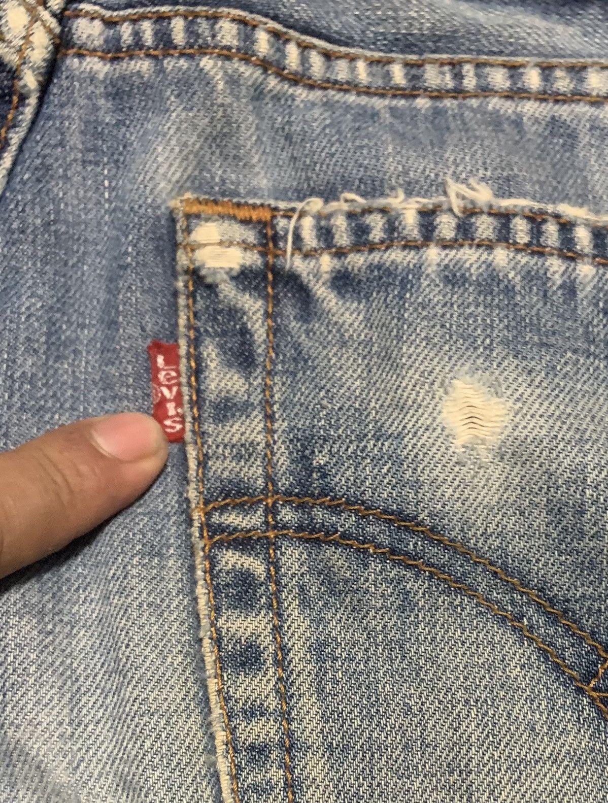 Levi's Vintage 90s Levis 517 Flare Bootcut Jeans Distressed Size US 27 - 5 Thumbnail