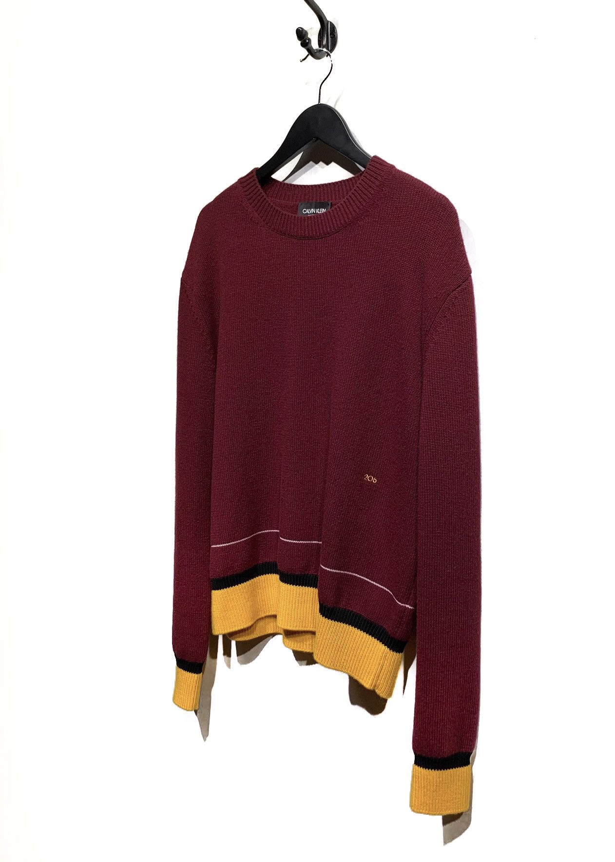 Calvin Klein 205W39NYC Calvin Klein 205W39NYC Red Yellow Striped Sweater Size US M / EU 48-50 / 2 - 2 Thumbnail