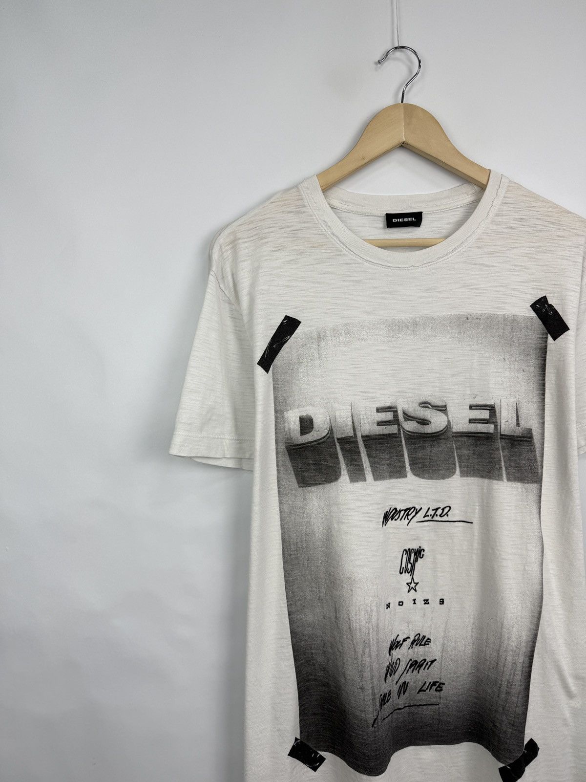 Diesel × Japanese Brand 🇺🇸 Vintage Diesel Diego HN Y2K T-Shirt Rare Retro Hype Size US XL / EU 56 / 4 - 3 Thumbnail