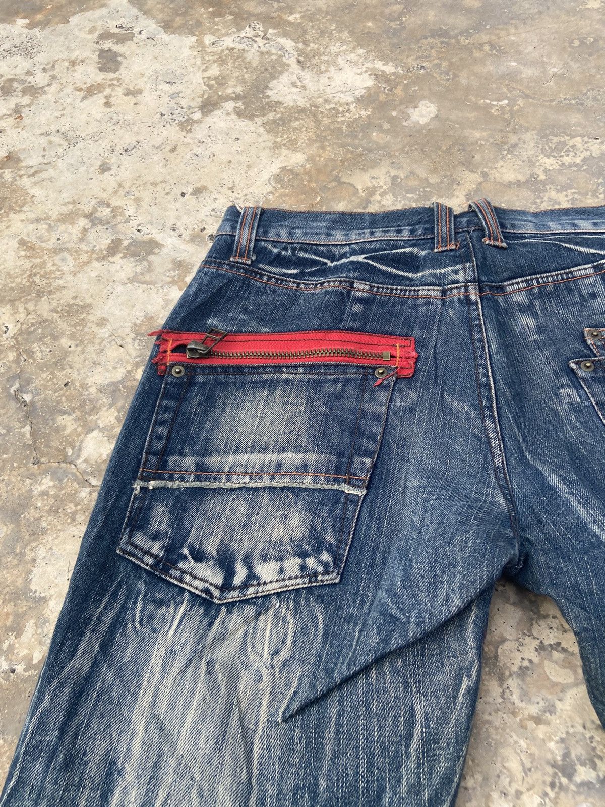Japanese Brand Clone Devgru Faded Style Denim Pant Size US 33 - 5 Thumbnail