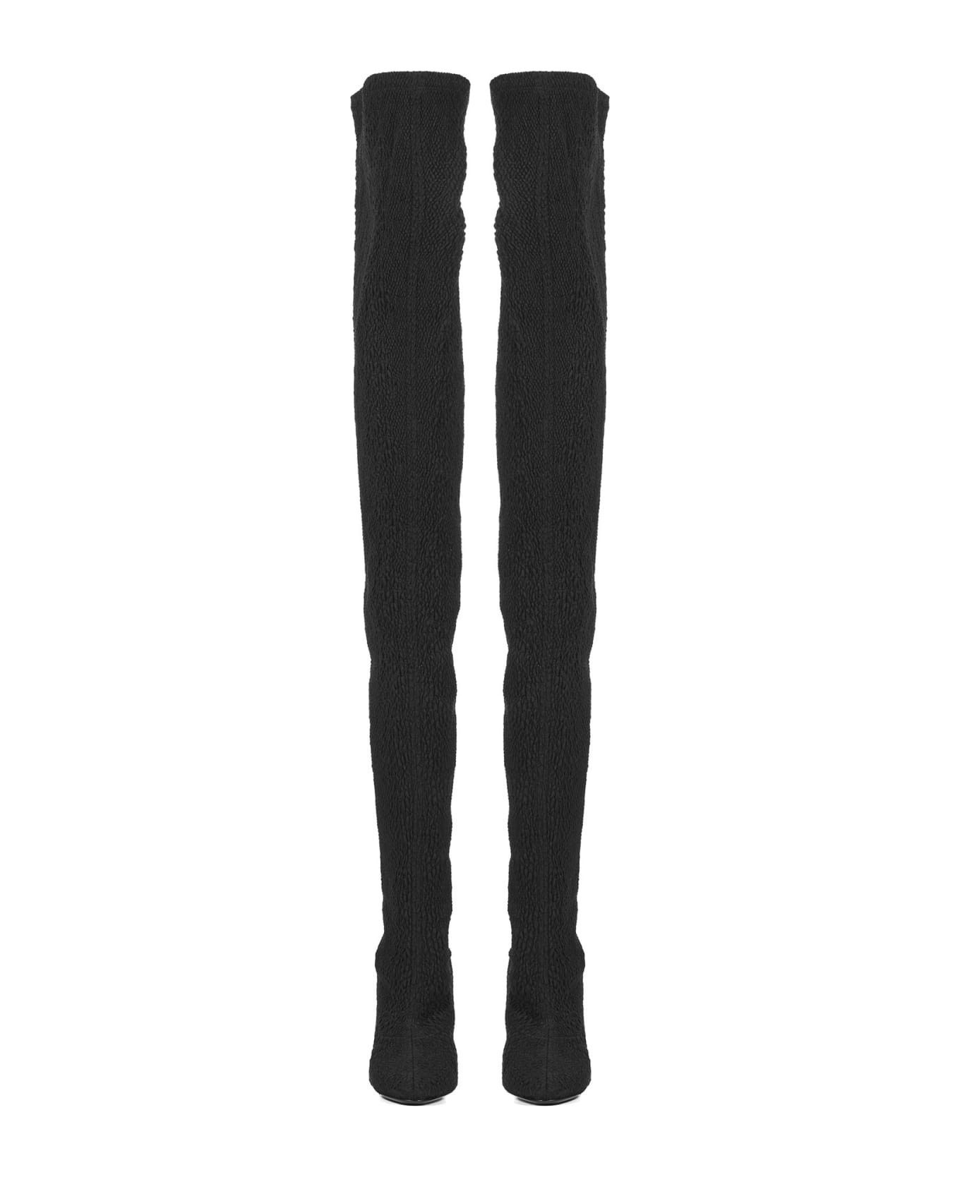 o1bcso1str0125 70 Over The Knee Boots in Black