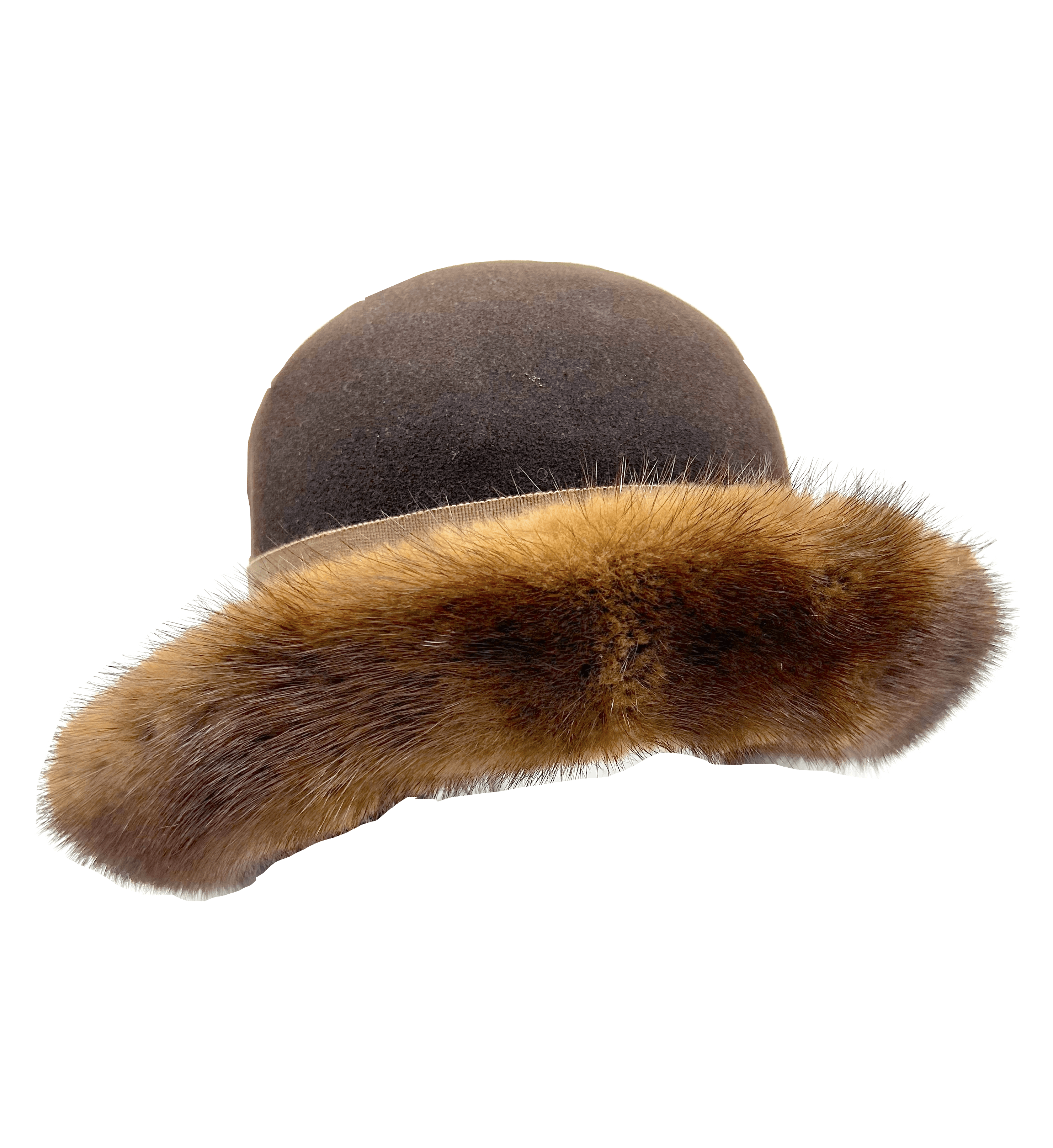 Vintage 1940's Trimmed Wool Hat Size ONE SIZE - 3 Thumbnail