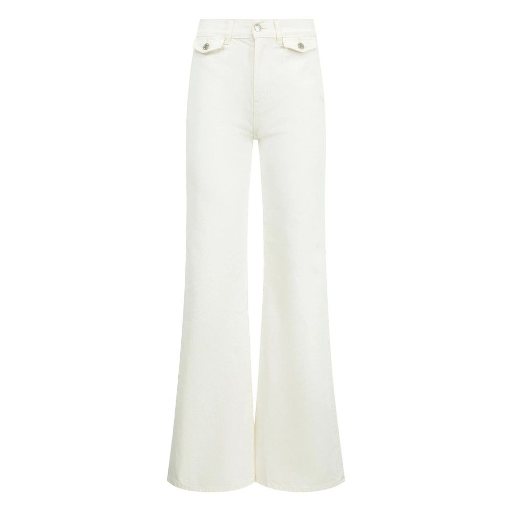 Nili Lotan Nili Lotan NEUTRALS Denim - Flared Jeans Size 27" / US 4 / IT 40 - 1 Thumbnail