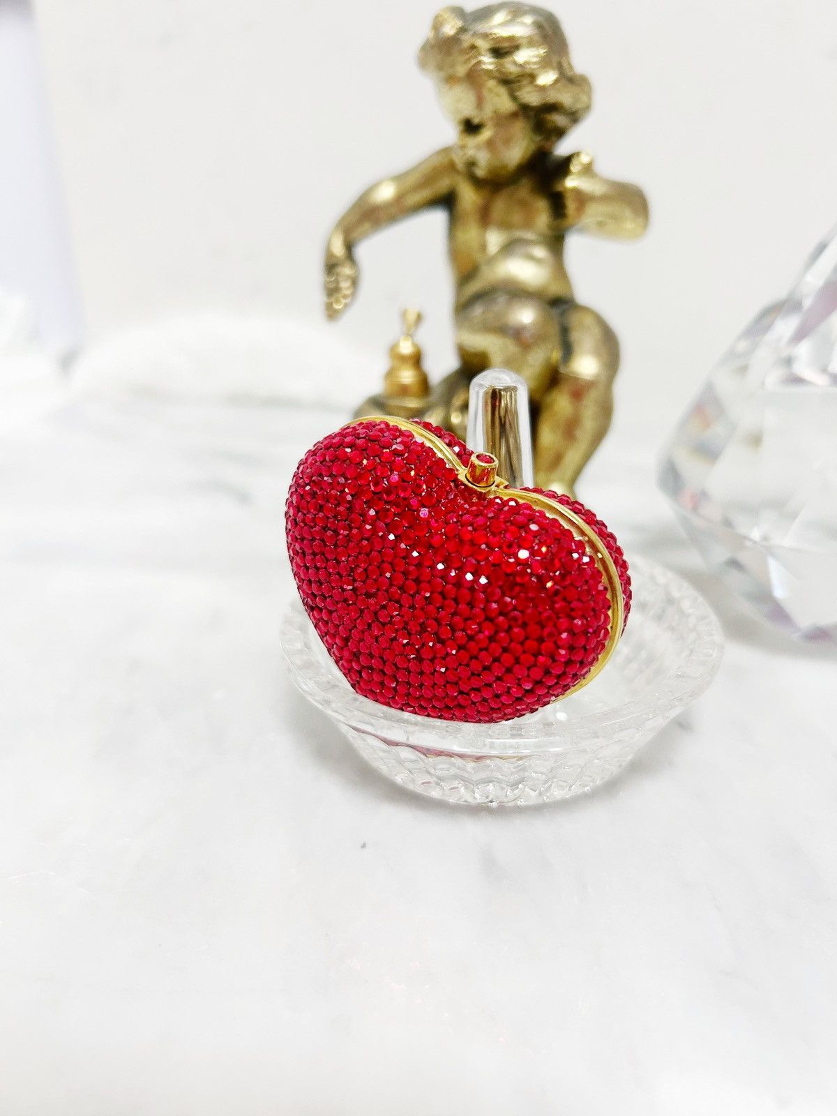 Judith Leiber Authentic Judith Leiber Crystal Strass Heart & Soul Pill Box Size ONE SIZE - 9 Thumbnail