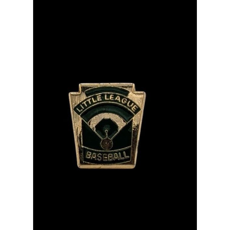 Other Vintage Little League Baseball Green And Gold Tone Lapel Pin Size ONE SIZE - 1 Thumbnail