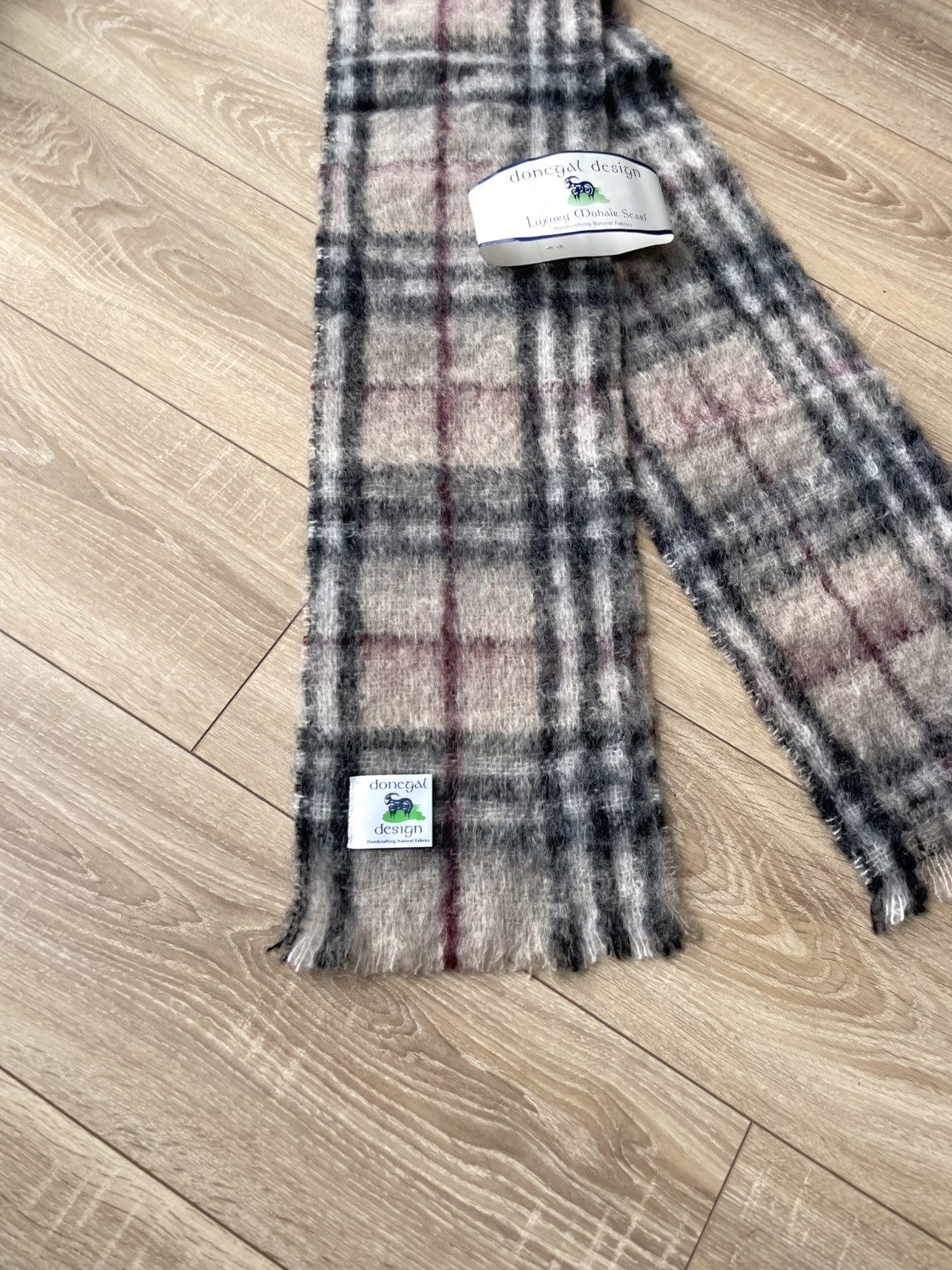 Aran Isles Knitwear NEW Donegal Design Mohair Wool Blend Scarf Handcrafted Size ONE SIZE - 9 Thumbnail