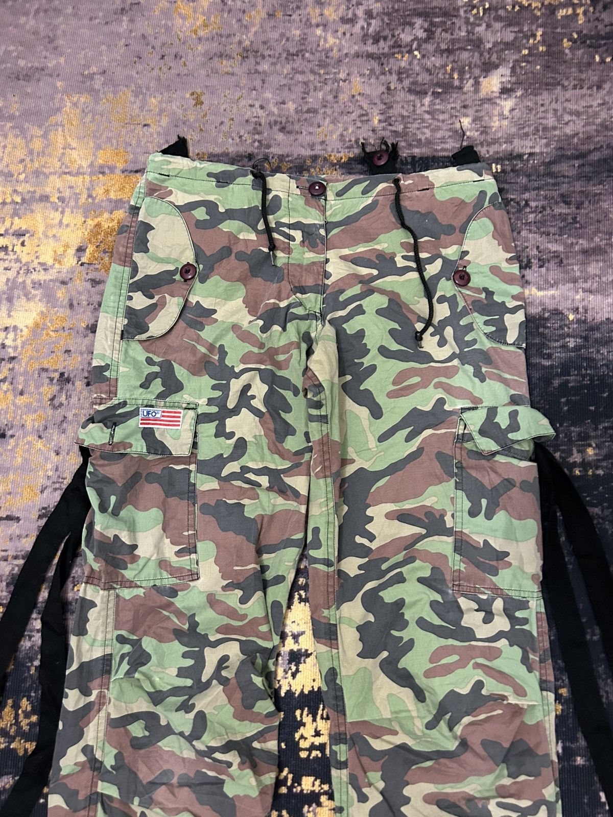 Japanese Brand Vintage Ufo Parachute Cargo Army Pants Size US 30 / EU 46 - 3 Thumbnail