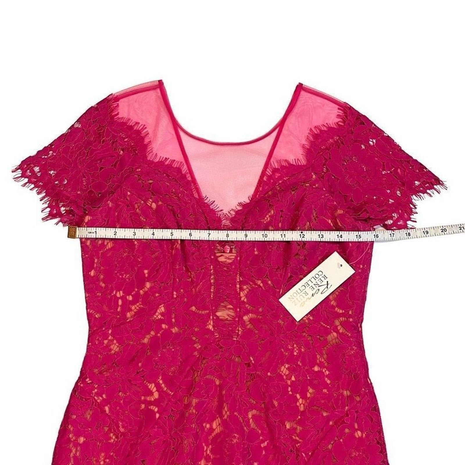 Charo Ruiz Rene by Rene Ruiz Lace Sheath Dress NWT Size S / US 4 / IT 40 - 9 Thumbnail