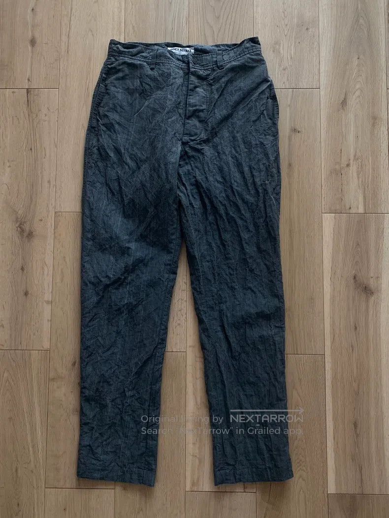 Issey Miyake Issey Miyake size:S Gray-green Washed Pleated Fabric Trous Size US 26 / EU 42 - 2 Thumbnail