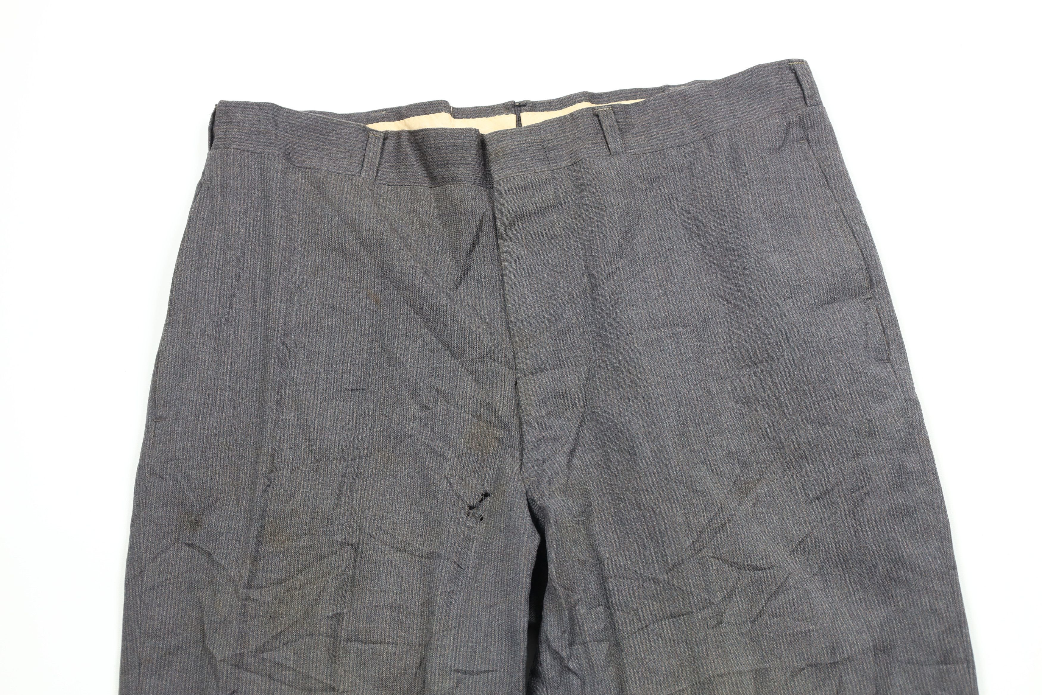 Vintage Vintage 40s 50s Rockabilly Back Striped Wool Pants USA Size US 34 / EU 50 - 2 Thumbnail