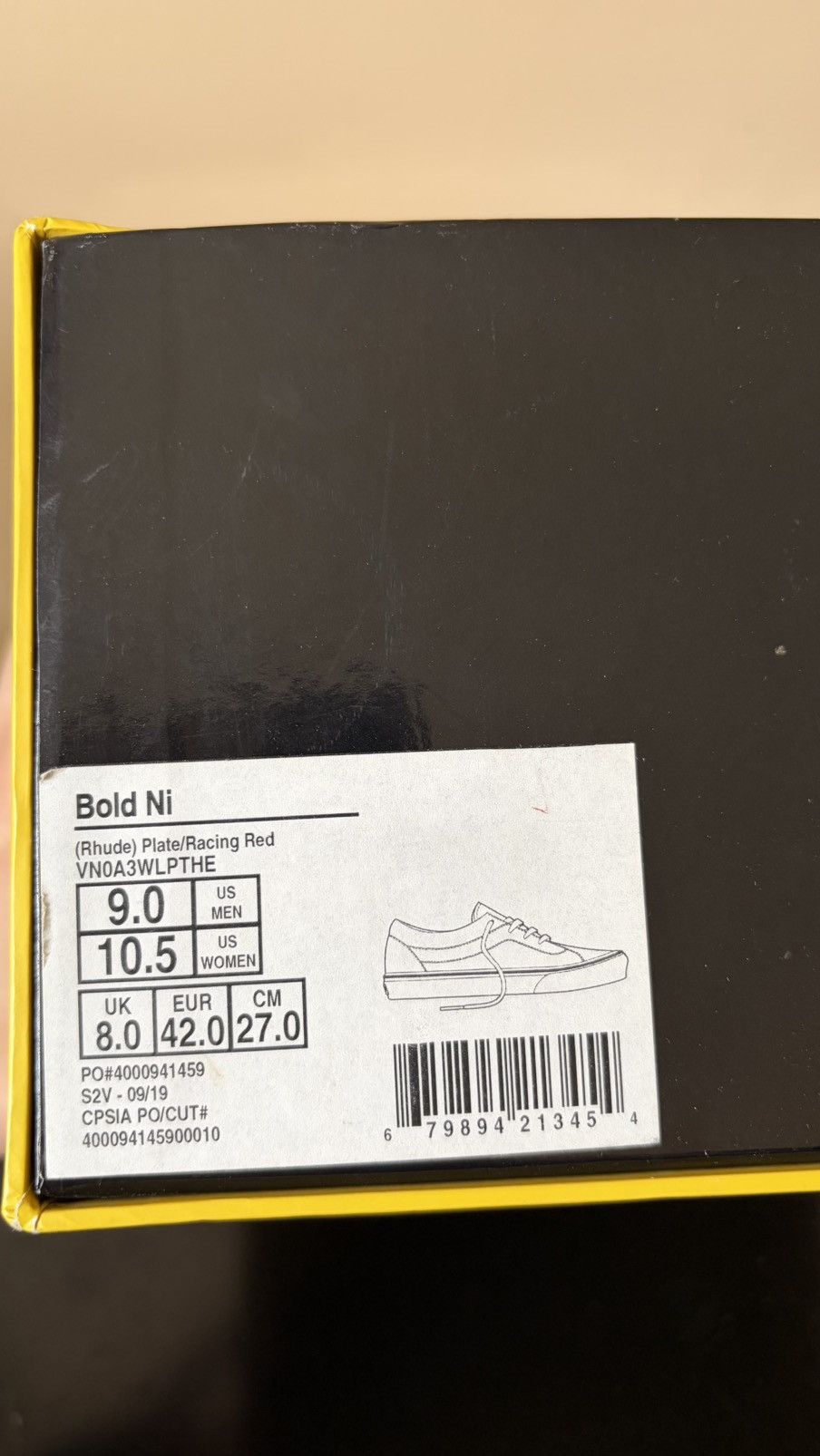 Rhude × Vans Vans x Rhude Bold Ni Sneakers – Racing Red – Size 9 Size US 9 / EU 42 - 8 Thumbnail