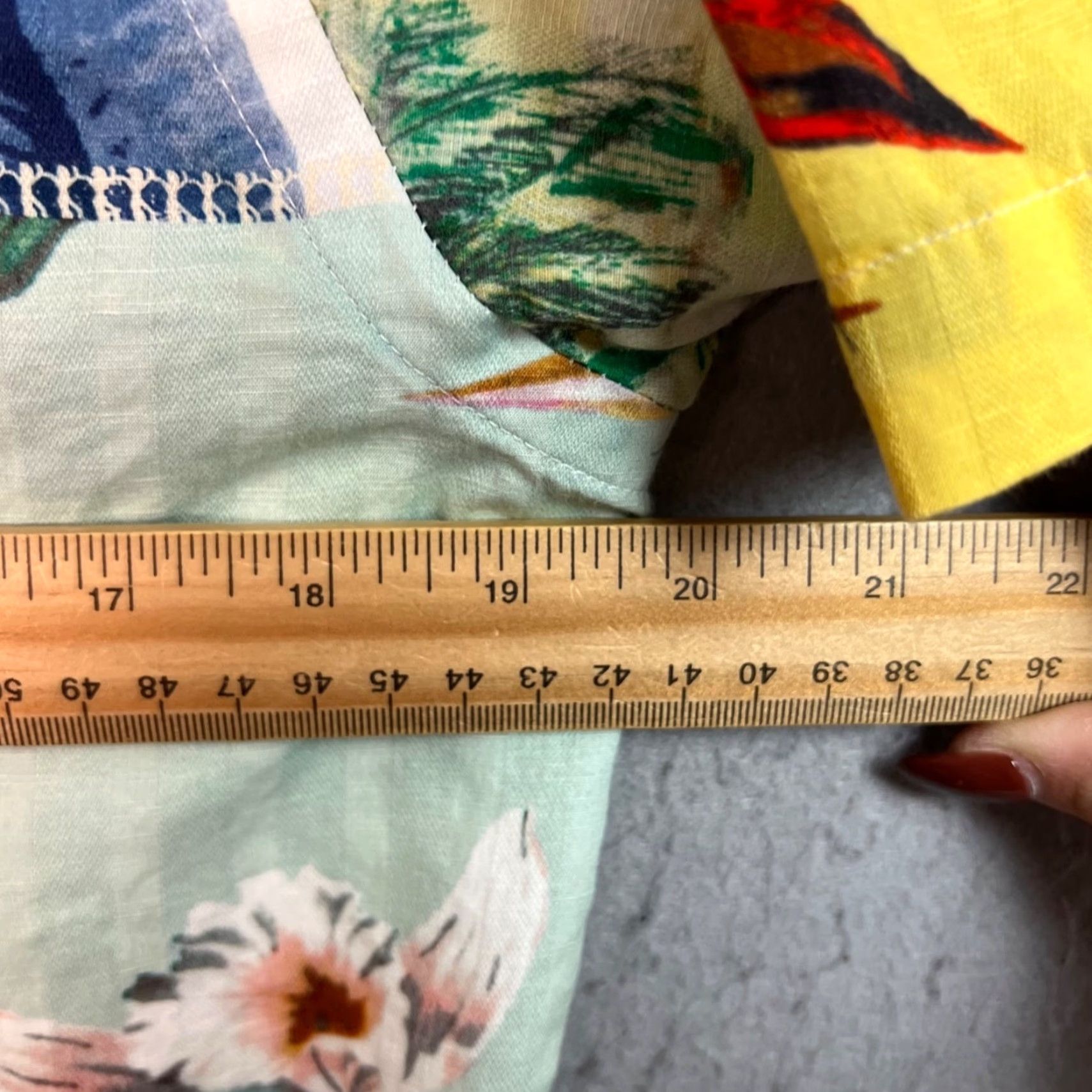 Cremieux Cremieux Mens Shirt Button-Up Hawaiian Multicolor Colorful Linen Blend S Small Tropical Size US S / EU 44-46 / 1 - 6 Thumbnail