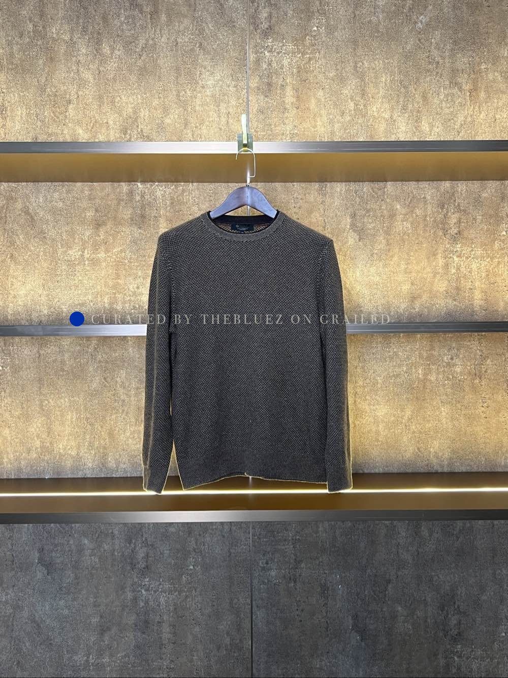 Loro Piana Brown Knit Long Sleeve Sweater Size US M / EU 48-50 / 2 - 1 Thumbnail