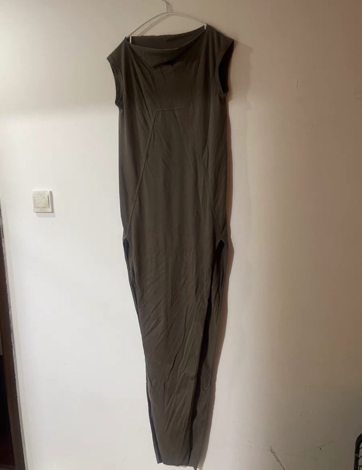 Rick Owens 22Ss Fogachine Long Knit Slit Skirt in Beige, Men’s (Size 2XS)