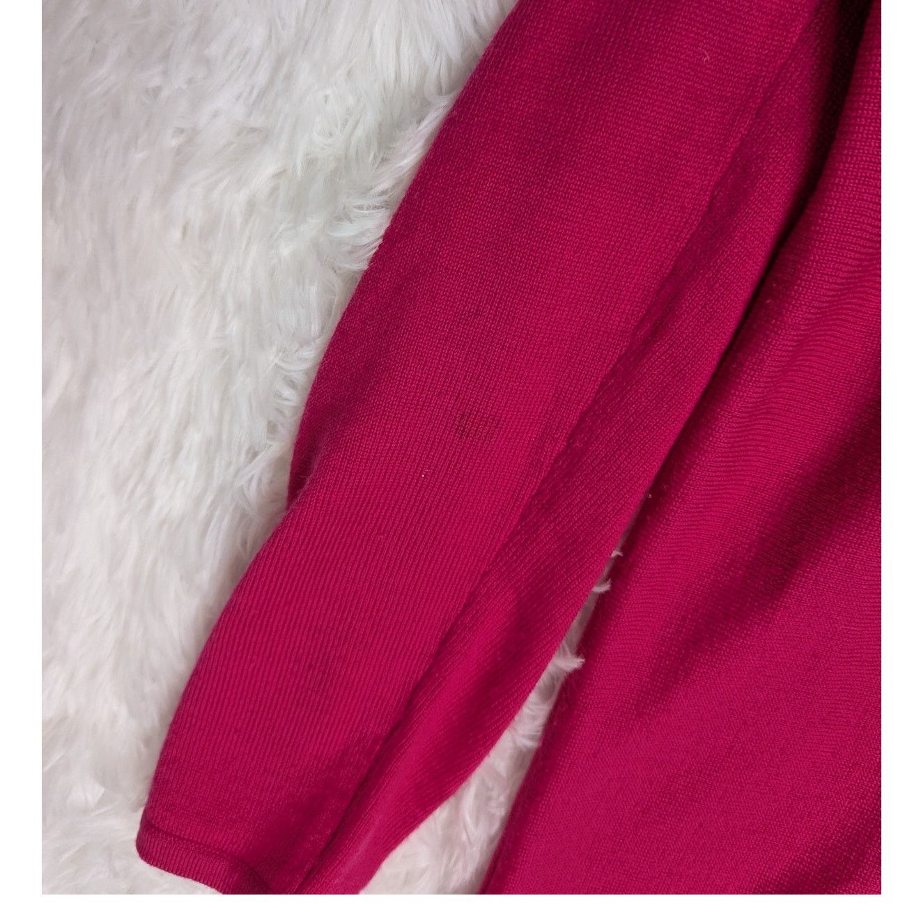 Other Max Studio Merino Wool Pullover Sweater with Curved Hem Pink Size XL / US 12-14 / IT 48-50 - 9 Thumbnail