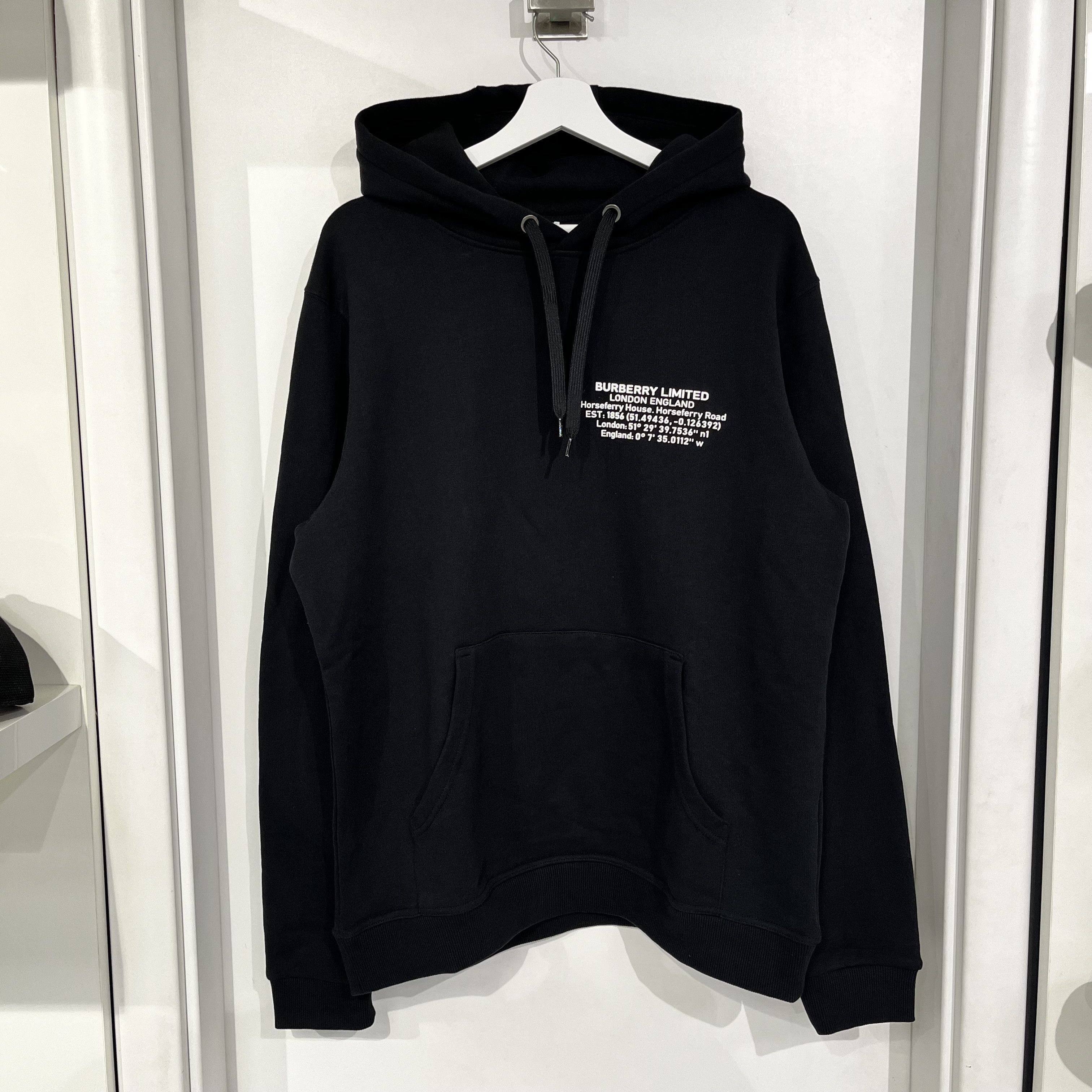 Burberry Burberry Logo Hoodie Black Size US M / EU 48-50 / 2 - 1 Thumbnail