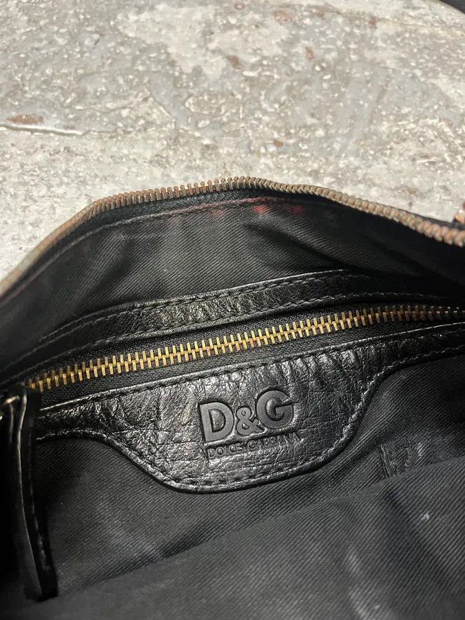 Dolce & Gabbana × Vintage 2000s Dolce & Gabbana Padlock Black Leather Shoulder Bag Size ONE SIZE - 6 Thumbnail