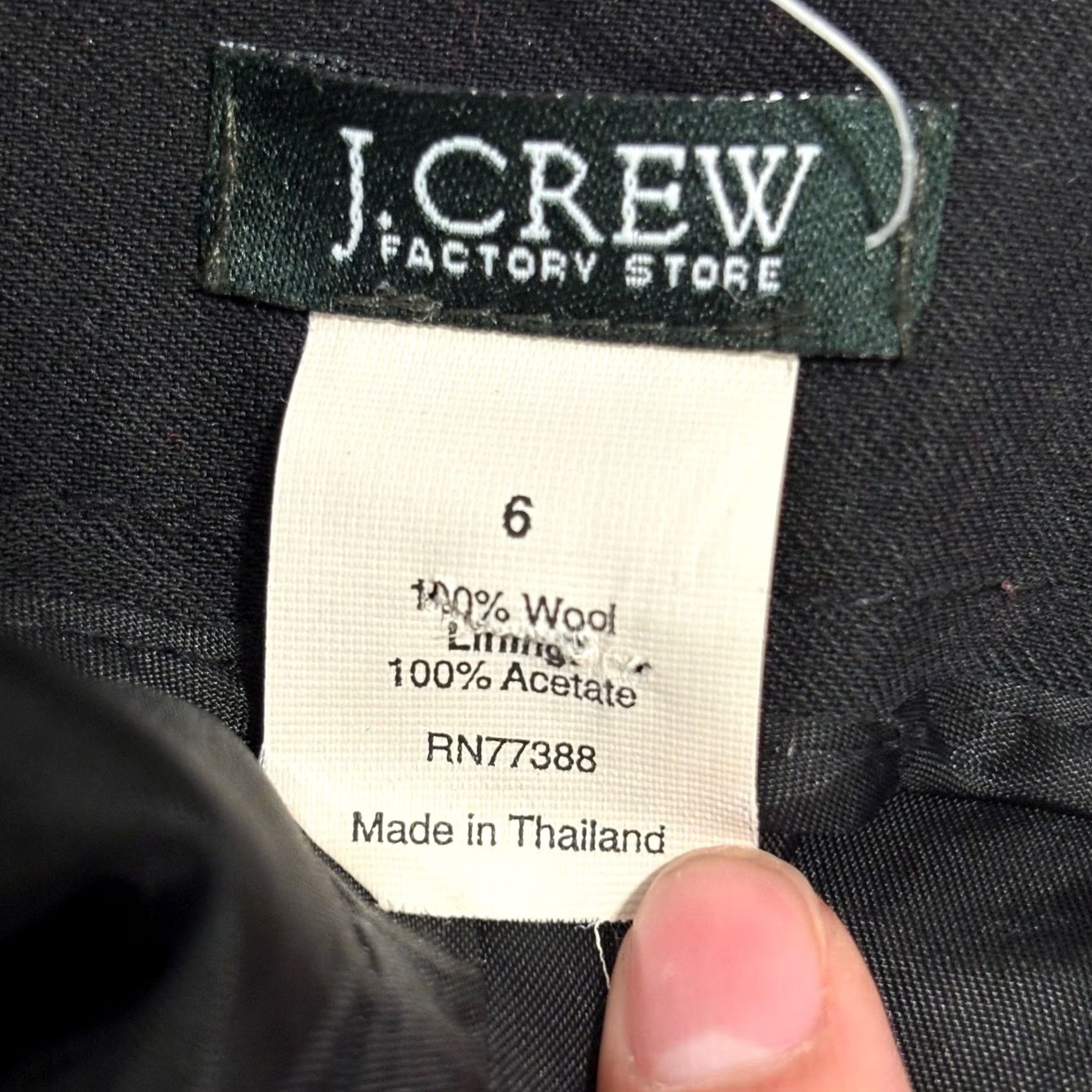 J.Crew J.Crew Pencil Skirt Size 6 Black Wool Lined Career Office Business School Size 28" / US 6 / IT 42 - 2 Thumbnail