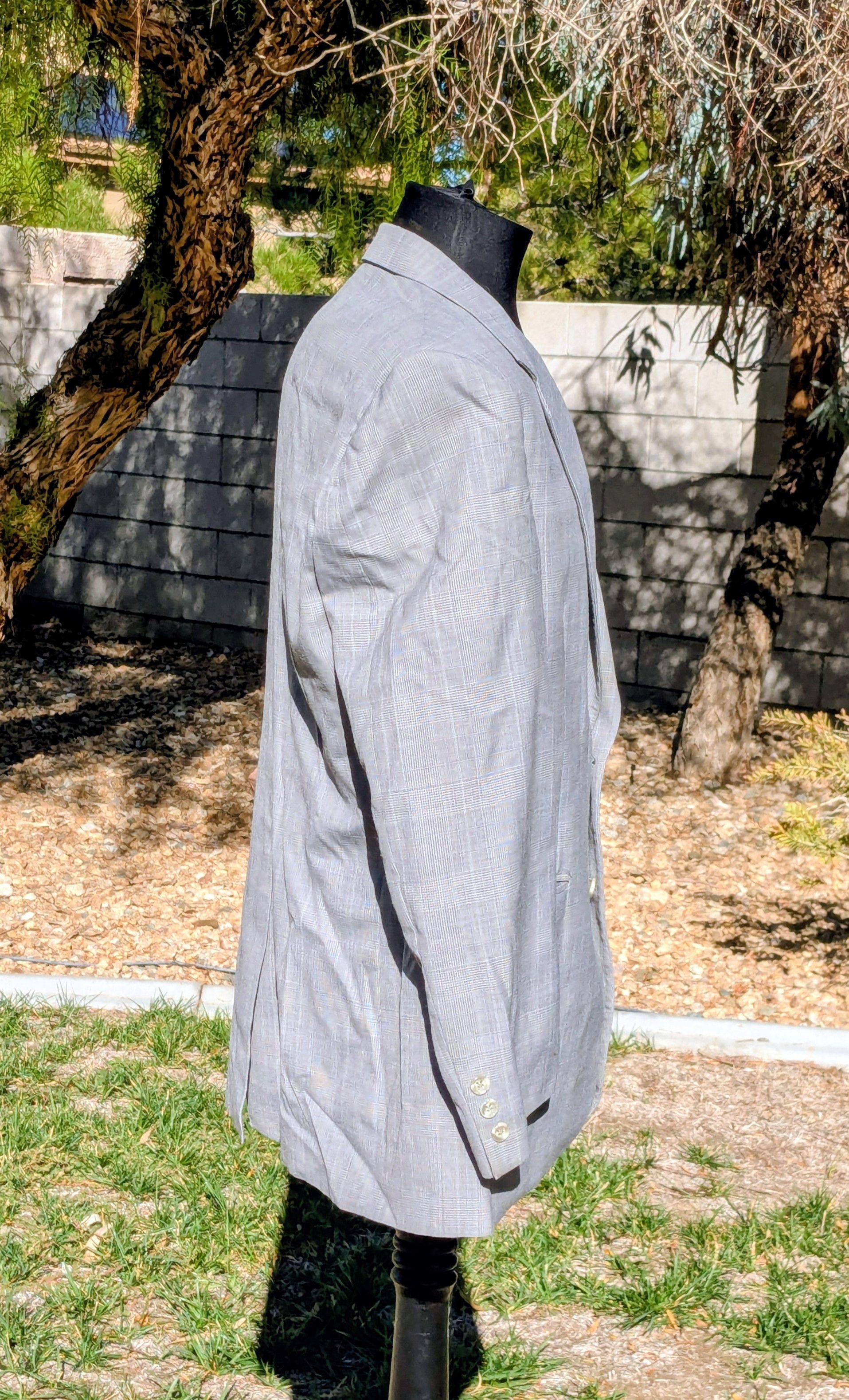 Other STAINED The Clothier VTG Glen Check 42S Colombia Suit Coat Size 42S - 2 Thumbnail