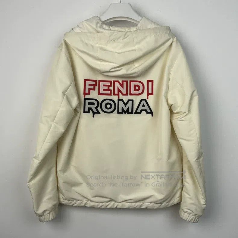 Fendi Fendi White Hooded Jacket, Suitable for Spring and Autumn Size US S / EU 44-46 / 1 - 2 Thumbnail