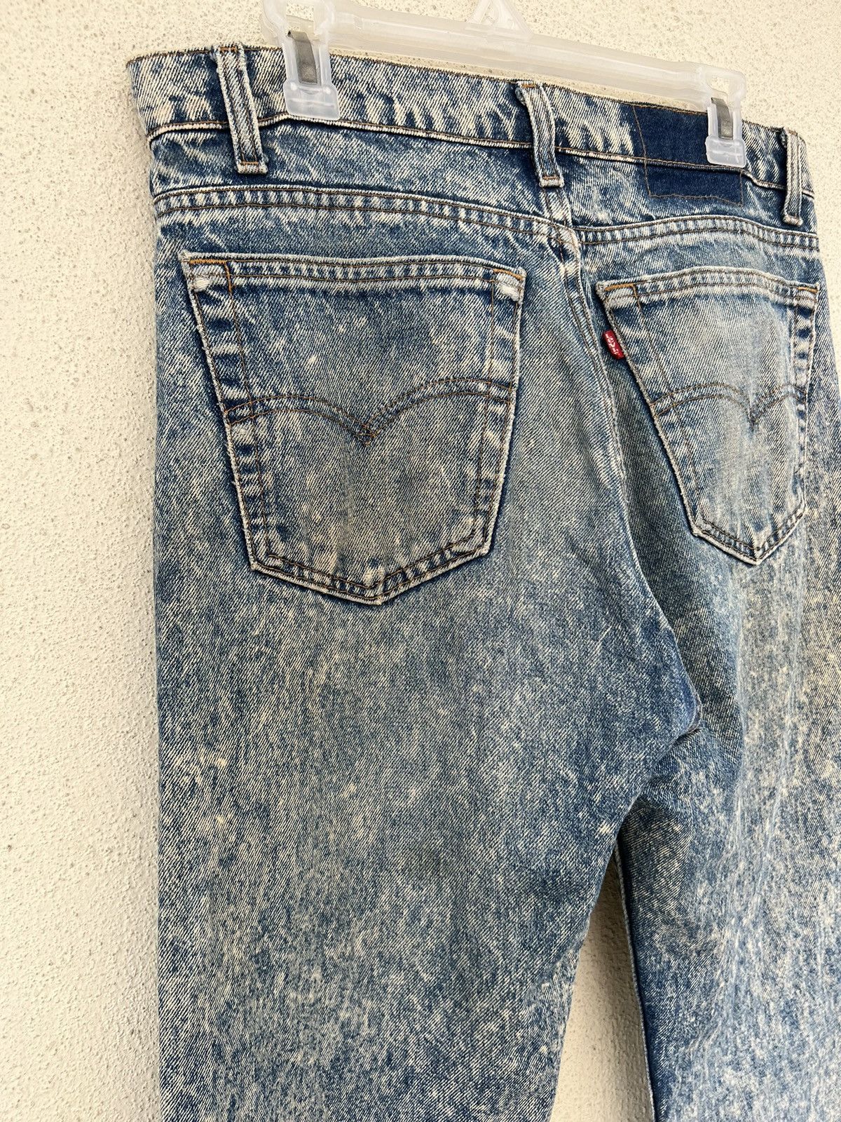 Levi's Vintage 80s Levi’s 505 Mud Acid Wash Denim Rips Knee Jeans Size US 34 / EU 50 - 16 Thumbnail