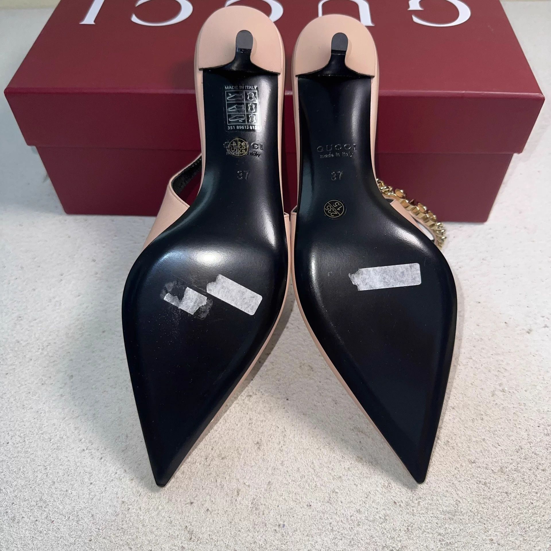 Gucci Gucci pointed toe mule sandal latte 37 Size US 6 / IT 36 - 4 Thumbnail