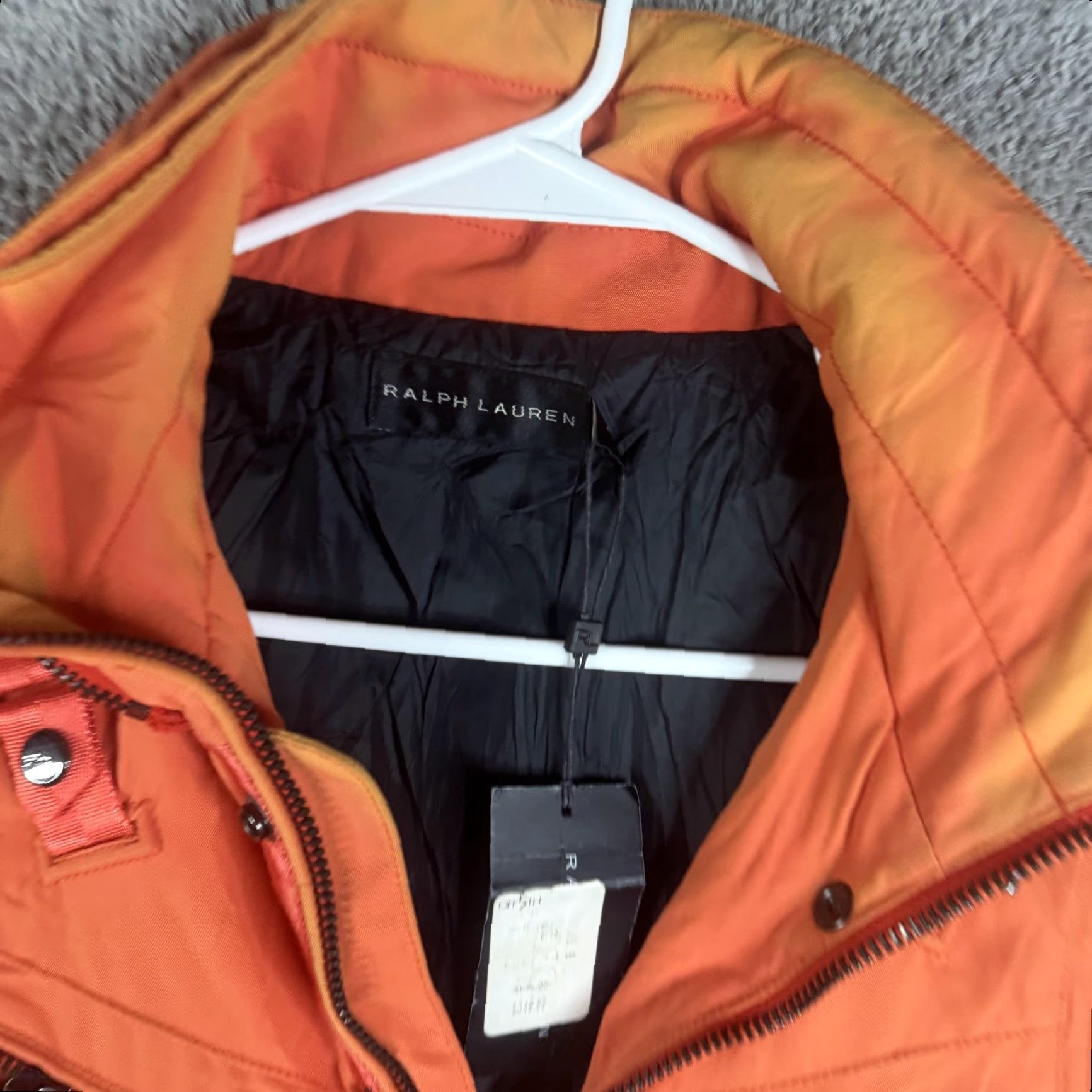 Ralph Lauren Ralph Lauren SPCL AGENT Vest Mens M Orange Insulated Quilted Full Zip With Pockets Casual Military Jacket Style Size US M / EU 48-50 / 2 - 6 Thumbnail