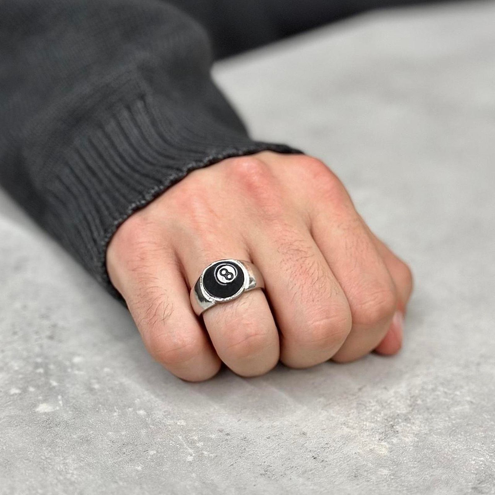 Other Silver 8 ball unique vintage WMNS Size ONE SIZE - 4 Thumbnail