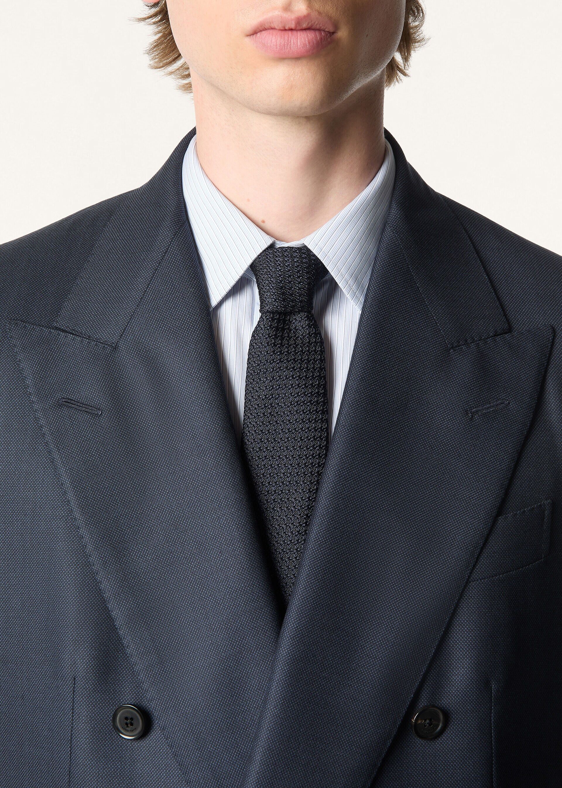 Loro Piana os11x0426 FAR0543 Size: OS / Yale Tie in Black Size ONE SIZE - 3 Thumbnail