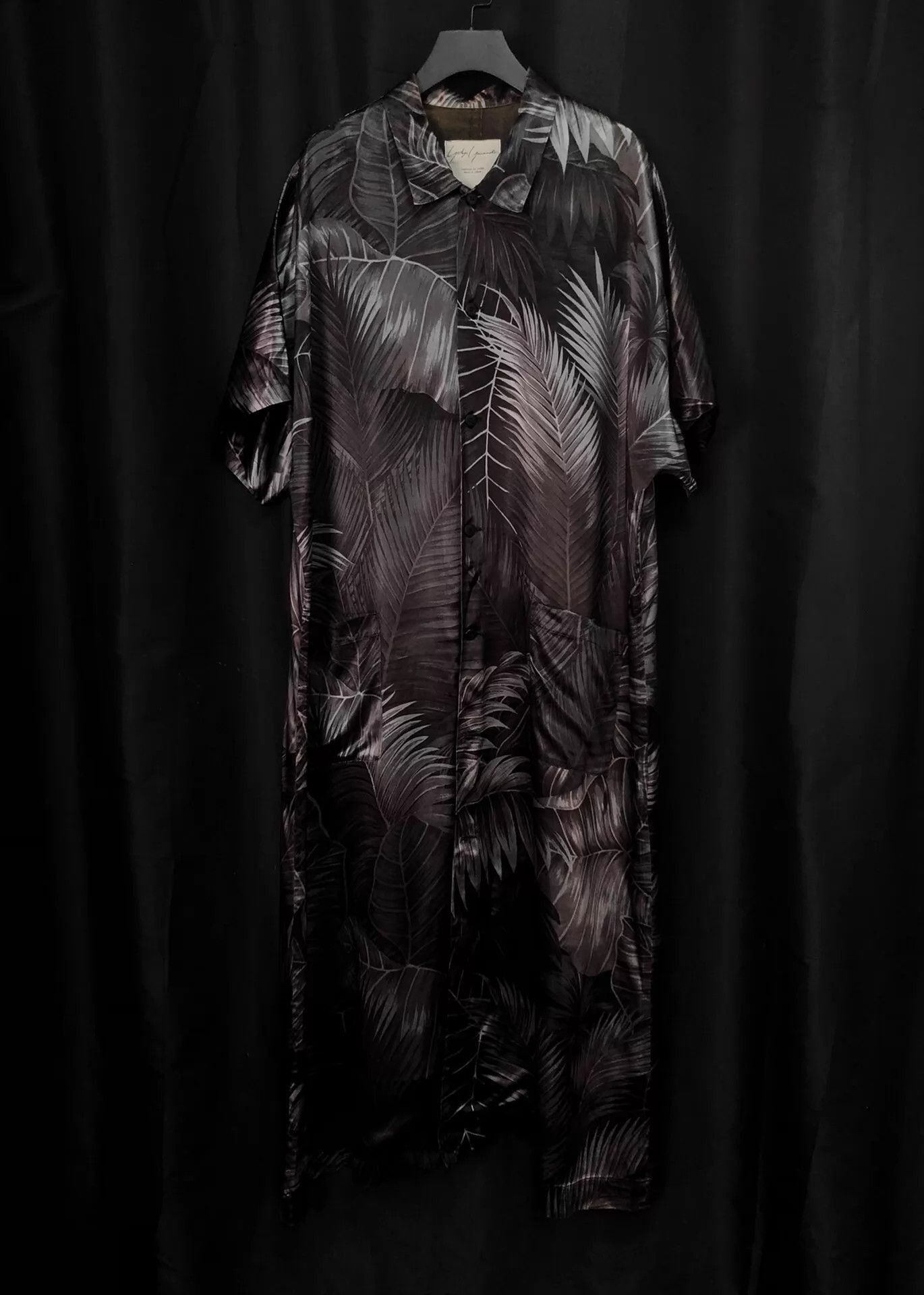 Yohji Yamamoto Short Sleeve Palm Leaf Print Button-Up Shirt Size US M / EU 48-50 / 2 - 1 Thumbnail