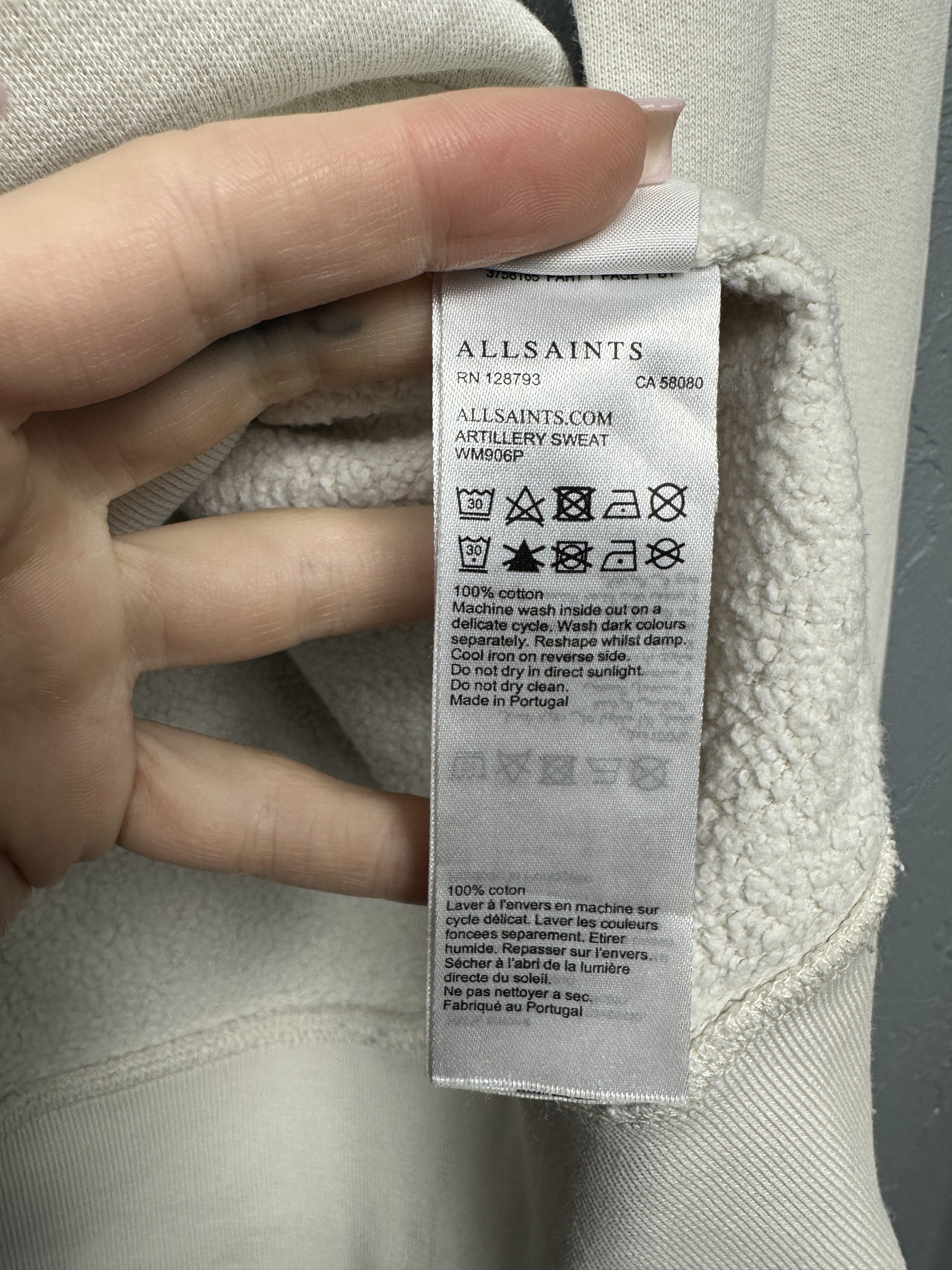 Allsaints Allsaints Womens Artillery Quarter 1\4 Zip Sweatshirt Size S / US 4 / IT 40 - 8 Thumbnail