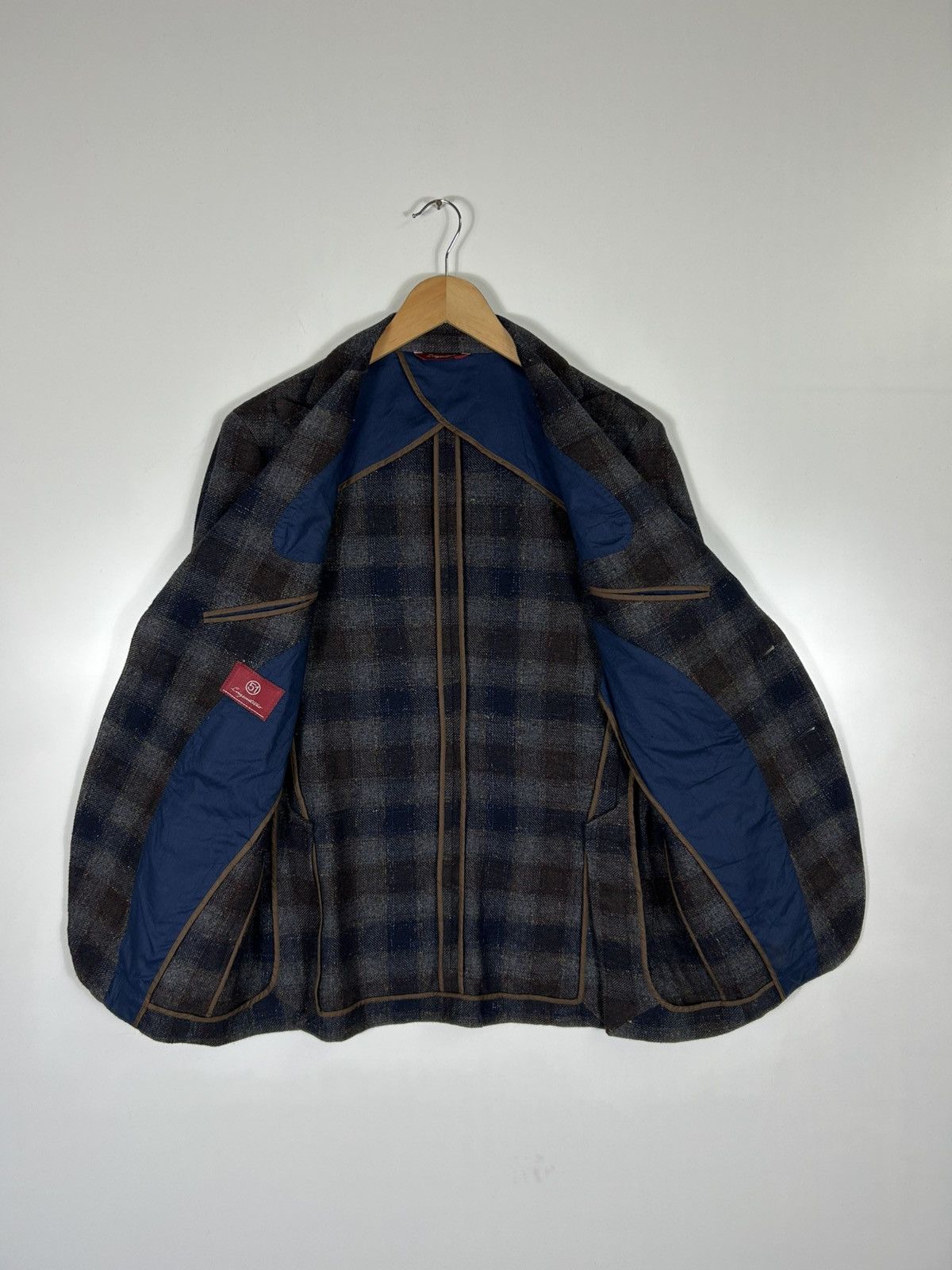 Designer 🔥51 CINQUANTUNO Italian Wool Luxury Flannel Sport Coat Size US M / EU 48-50 / 2 - 9 Thumbnail