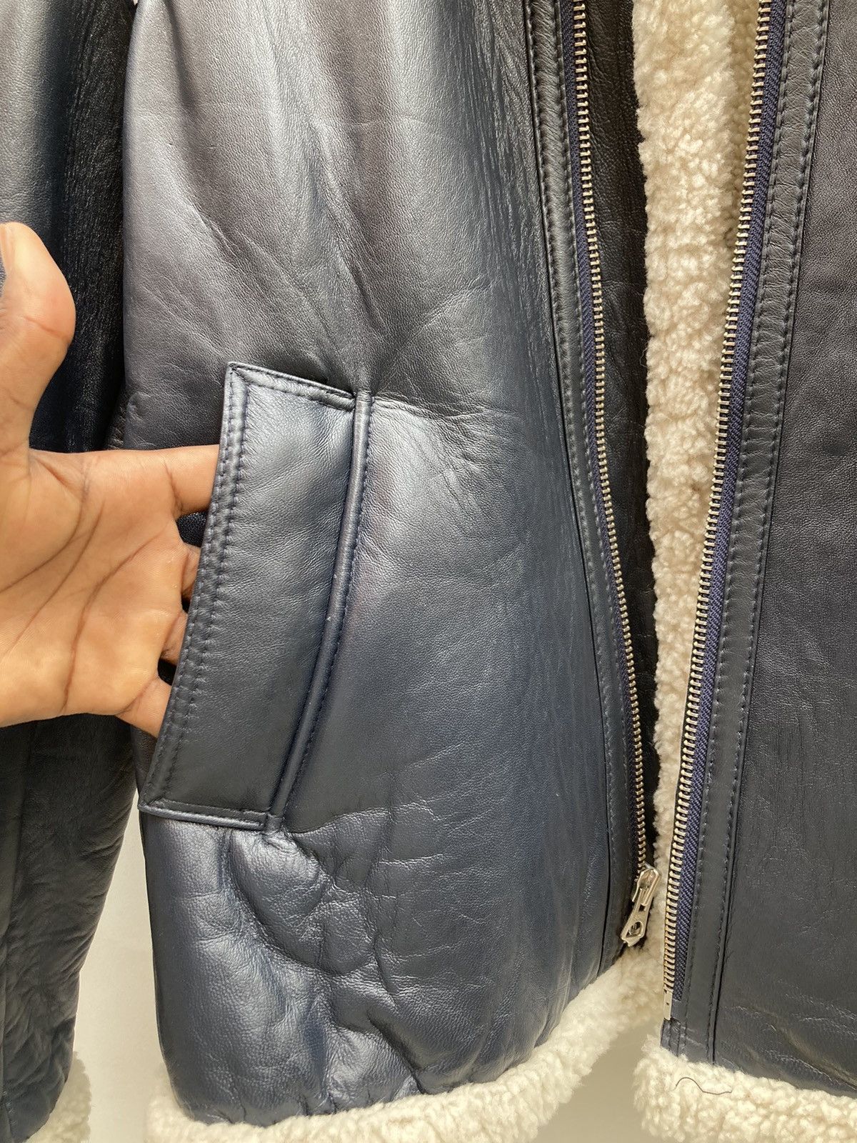 Schott Beautiful Schott Fila aviator jacket - Warm & stylish Size 42L - 5 Thumbnail