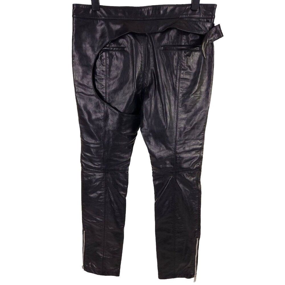 Leather Adyar Leather Brace Trousers Size XL Mens Black NWT Size US 38 / EU 54 - 8 Thumbnail