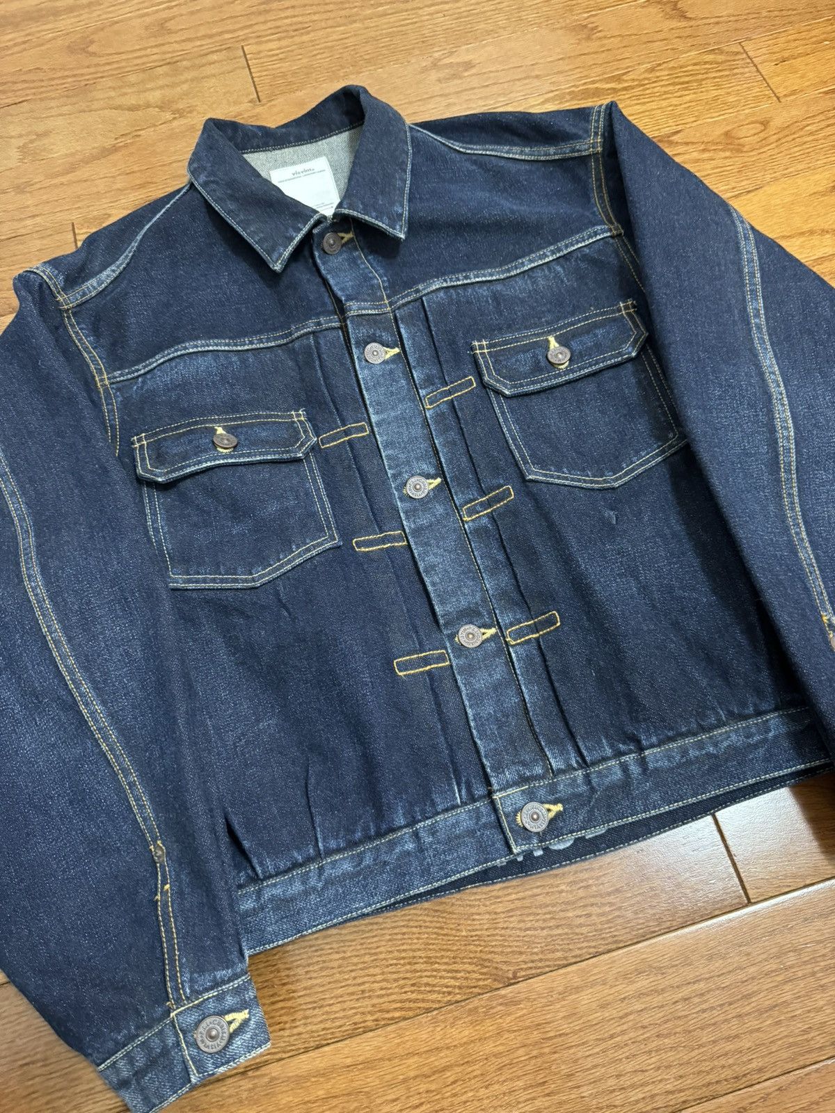 Visvim SS 101XX JKT DMGD MUD OD | Grailed