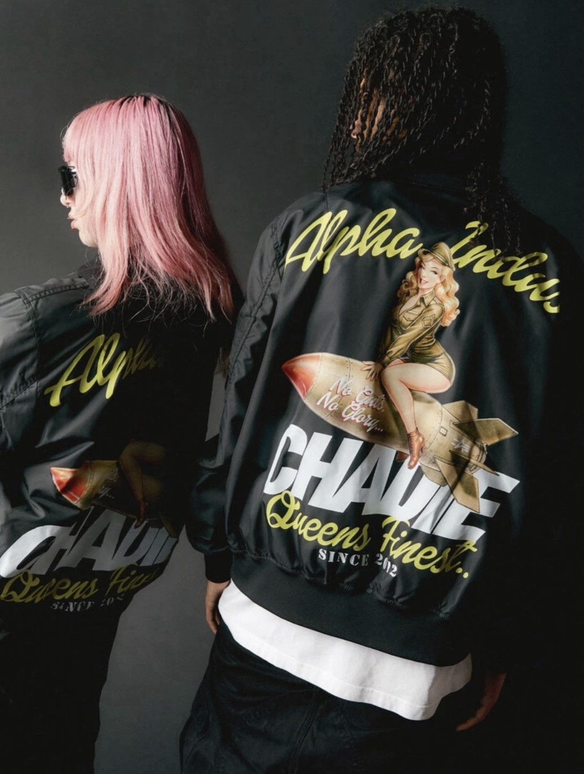 Alpha Industries Alpha Industries X Chadie Bomber No Guts No Glory L-2B Size US S / EU 44-46 / 1 - 1 Thumbnail