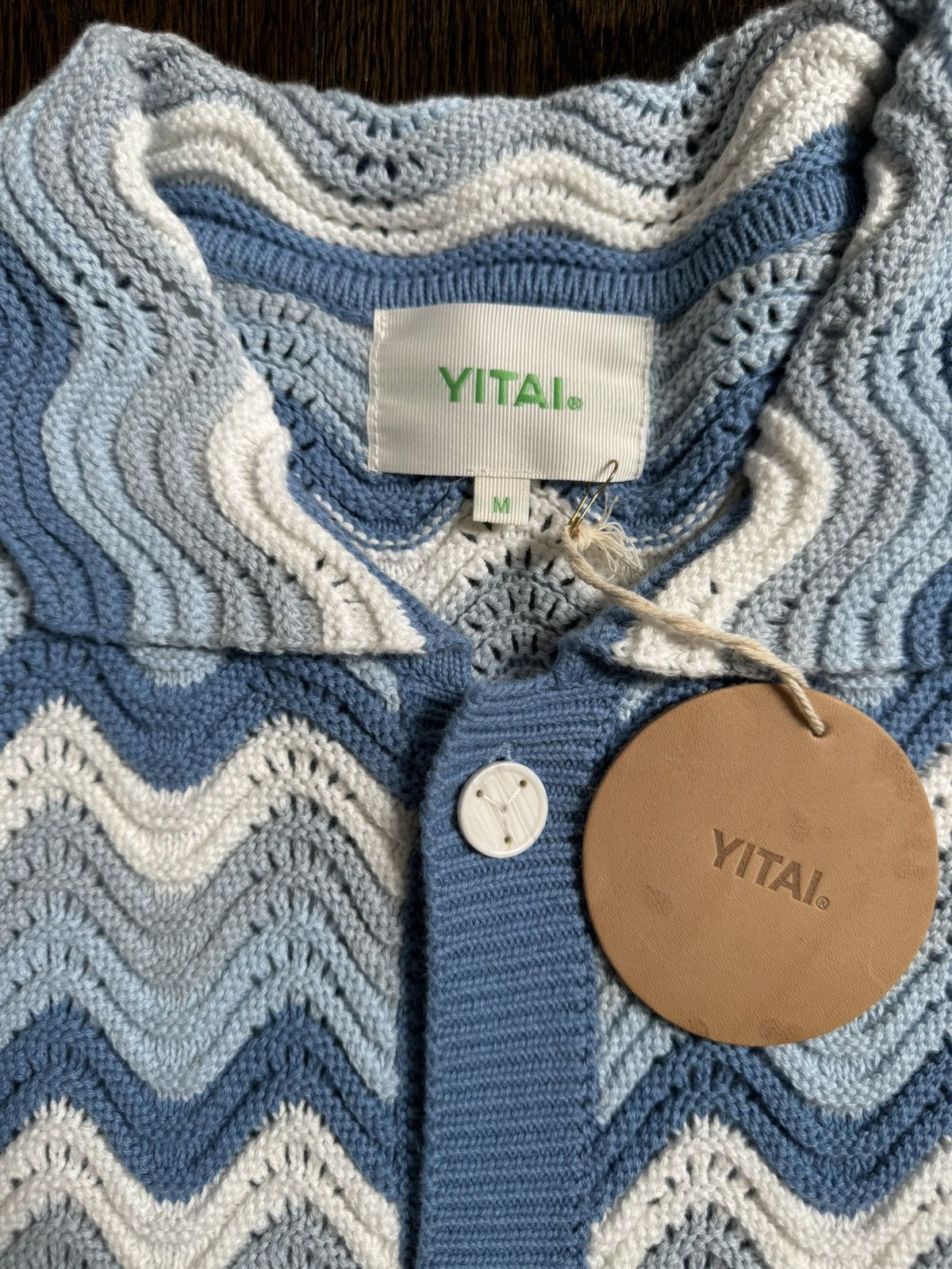 YITAI Azure Shale Stitch Button-Up Size US M / EU 48-50 / 2 - 3 Thumbnail