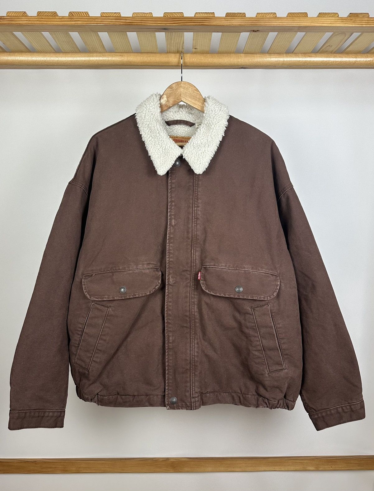 Levi's Levi’s Rancher Sherpa Trucker Brown Jacket Size XL Size US XL / EU 56 / 4 - 1 Thumbnail
