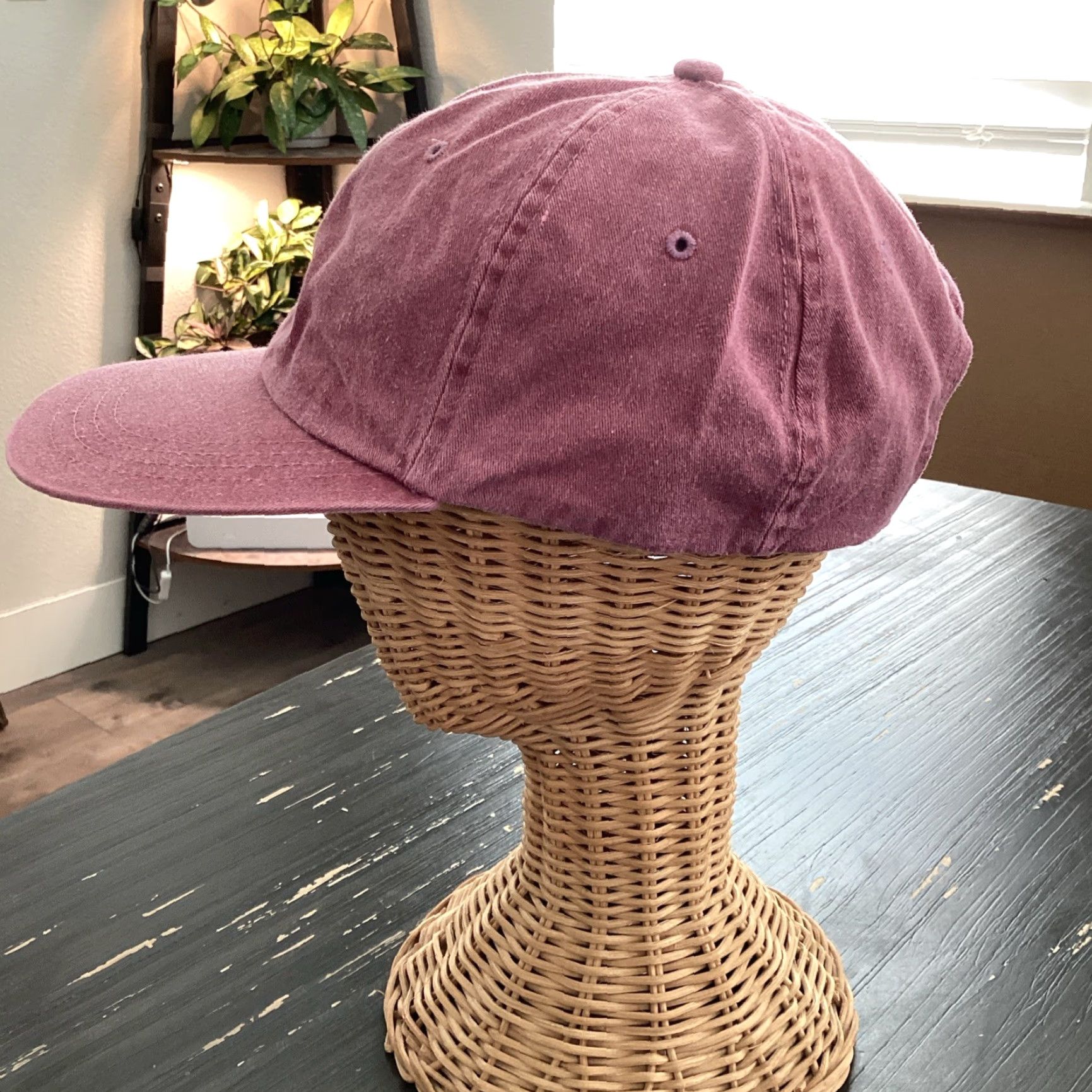 Vintage VINTAGE Headmaster Snapback Hat Cap, Solid Maroon, Adjustable, 90s Hip Hop Streetwear, One Size, Mens Size ONE SIZE - 3 Thumbnail