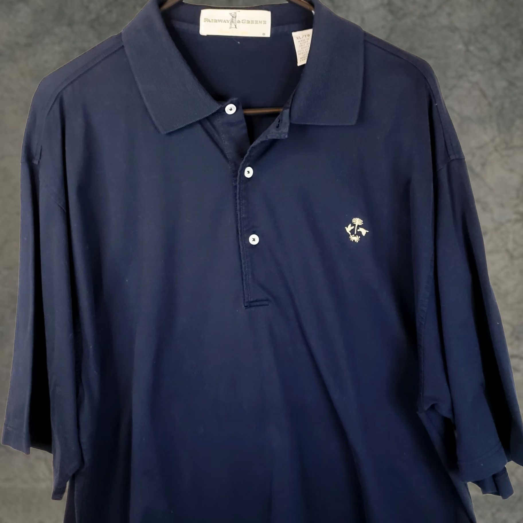 Vintage Bobby Jones Polo Shirt Mens XL Navy Blue Golf Performance Spring Island SC Regular Fit Short Sleeve Collar Shirt Size US XL / EU 56 / 4 - 1 Thumbnail
