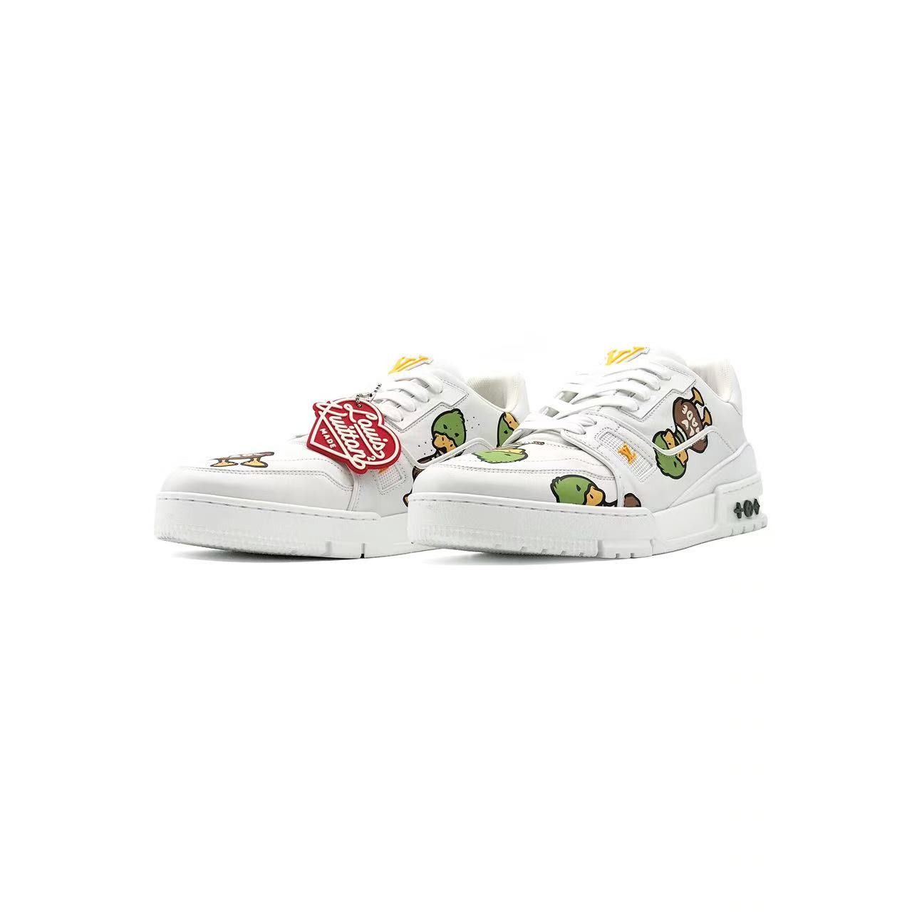 Louis Vuitton Louis Vuitton Duck Nigo White Trainer Sneaker Size US 7.5 / EU 40-41 - 2 Thumbnail