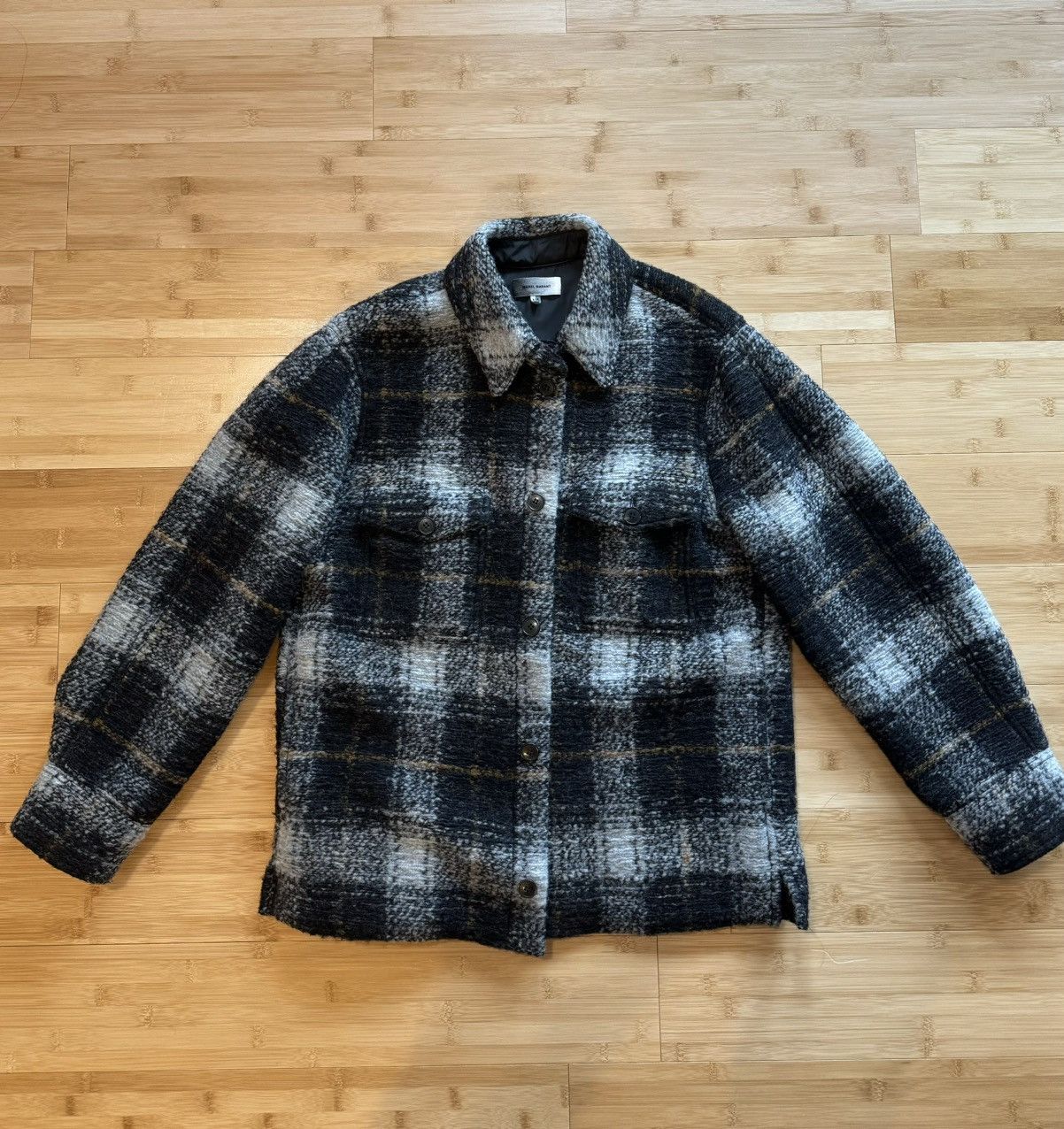 image of Isabel Marant Kervont Shirt Jacket in Anthracite, Men's (Size Small)