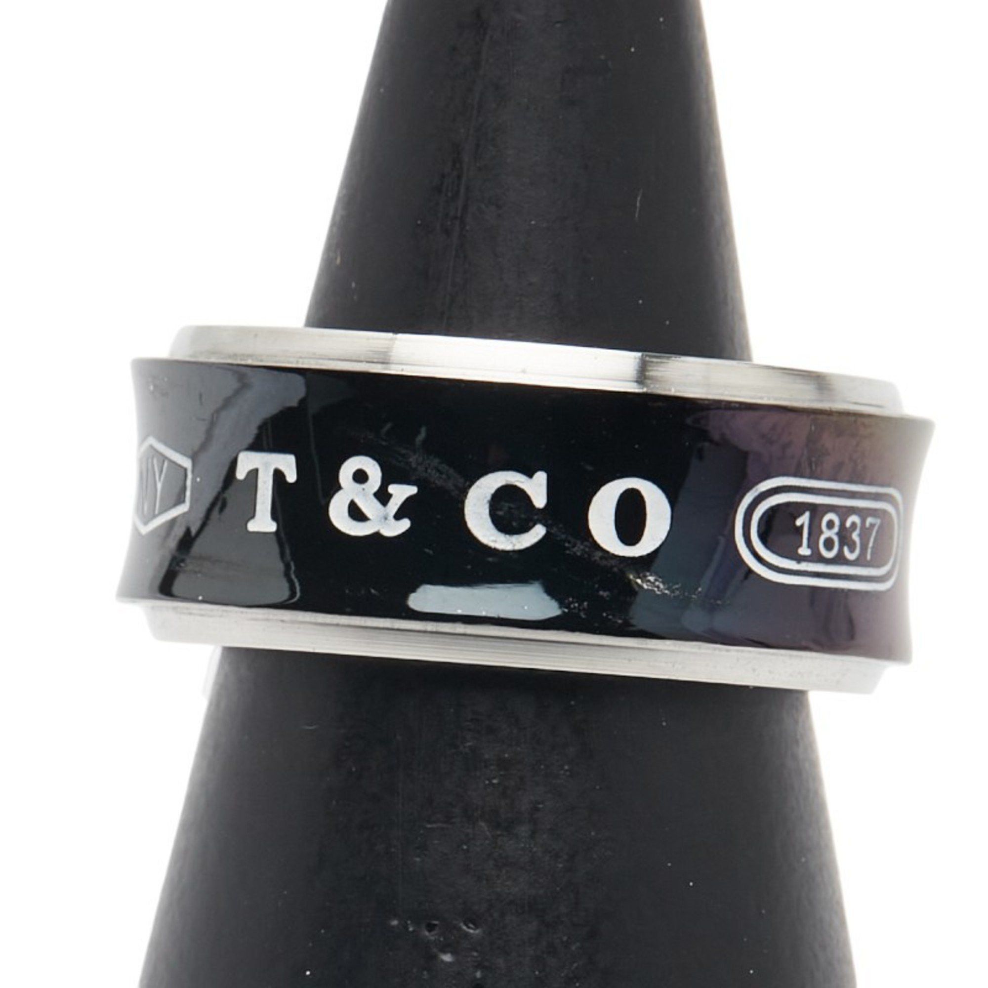 Tiffany & Co. Tiffany 1837 Ring, SV925 Silver and Titanium, Women's, TIFFANY & Co. Size ONE SIZE - 1 Thumbnail