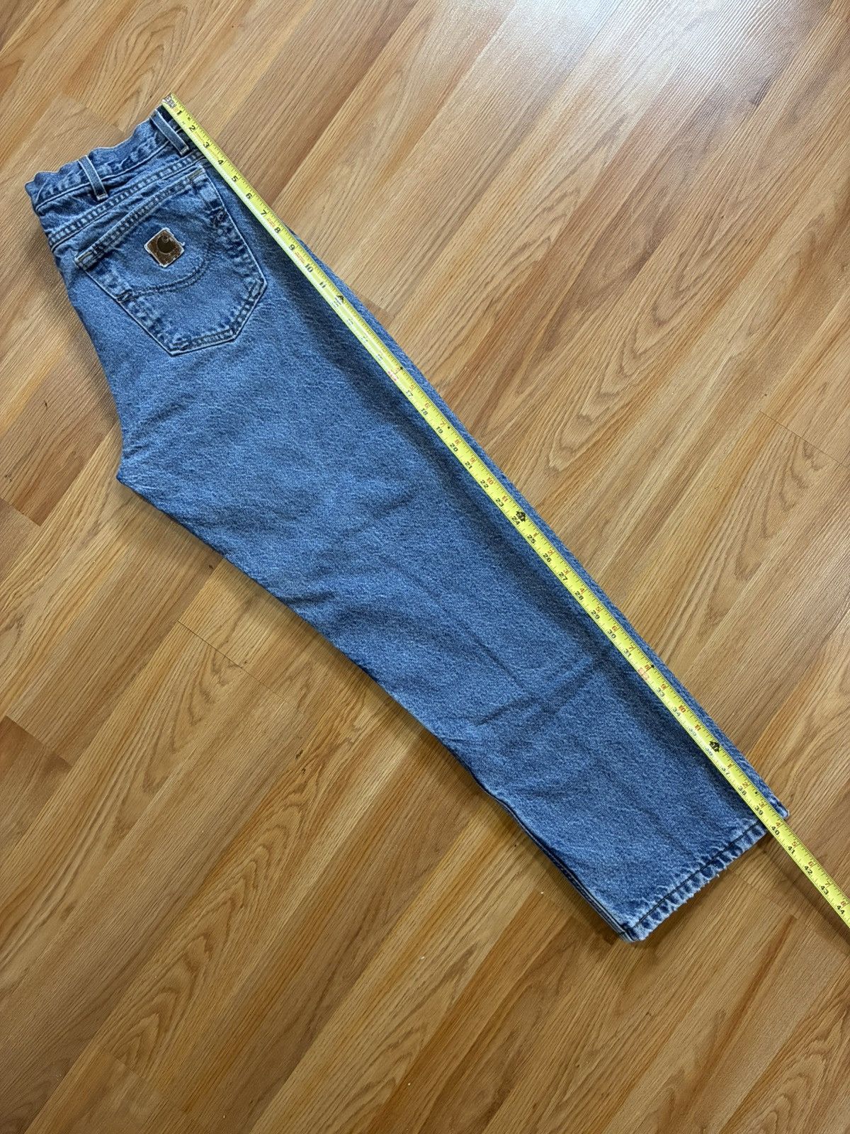 Carhartt 34x30 - Vintage Carhartt Flannel Lined Denim Jeans B21-DST Size US 34 / EU 50 - 16 Thumbnail