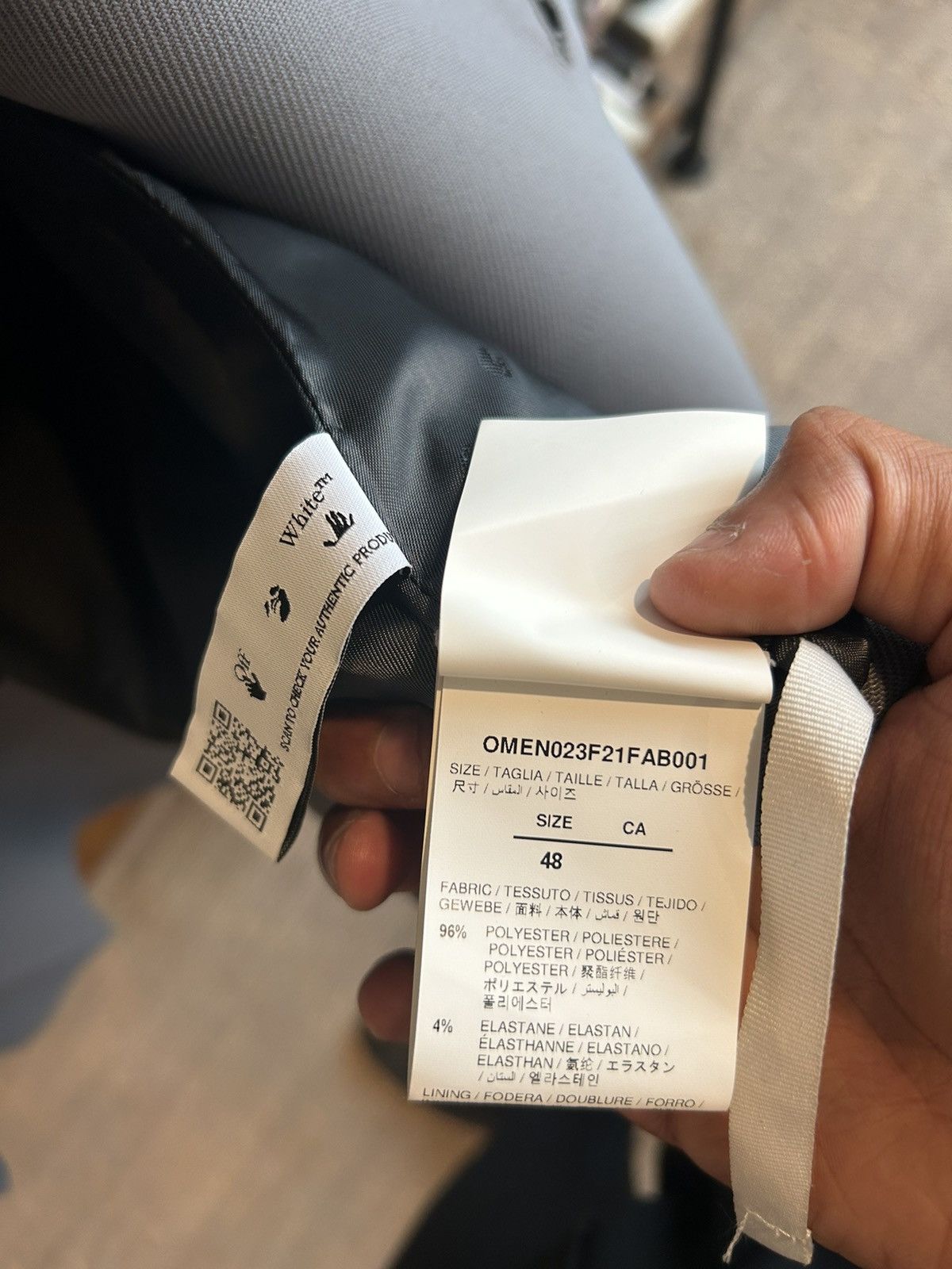 Off-White Off white tailored blazer Size 48L - 7 Thumbnail
