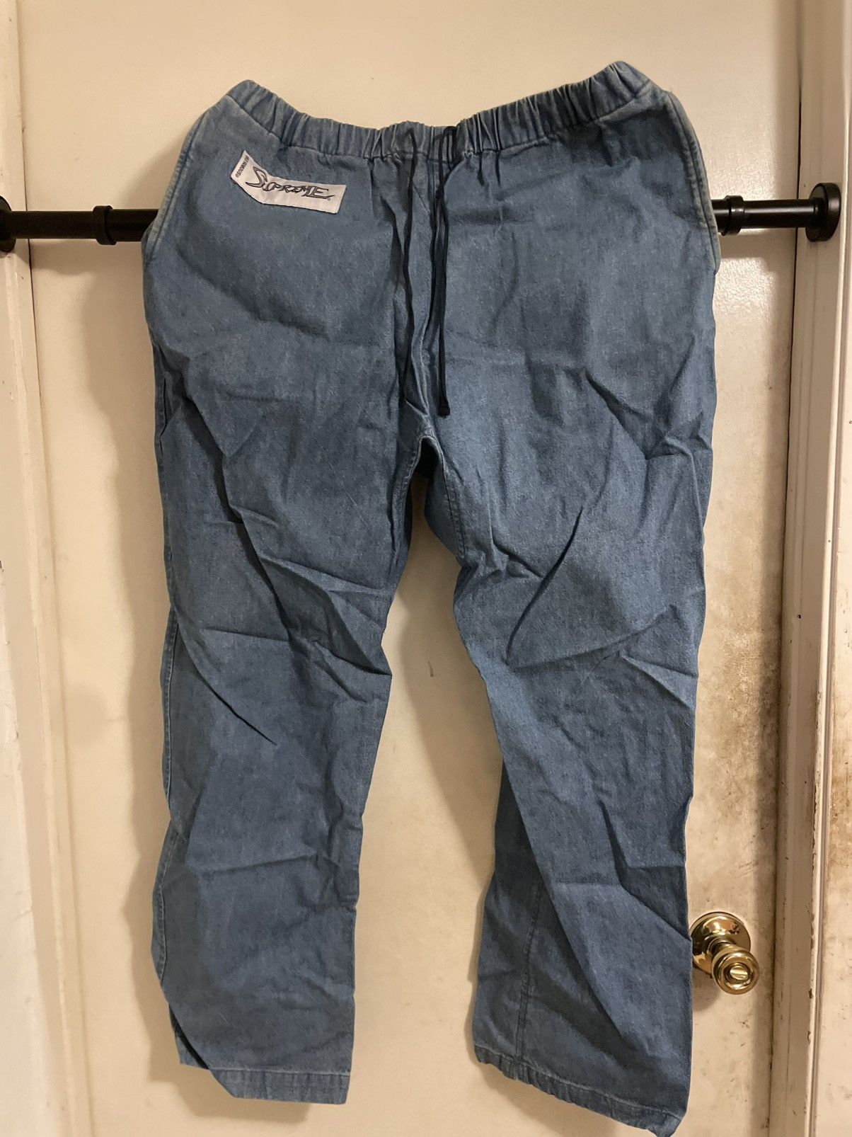 Supreme Vintage Supreme Denim Kung Fu Pants Size US 34 / EU 50 - 1 Thumbnail