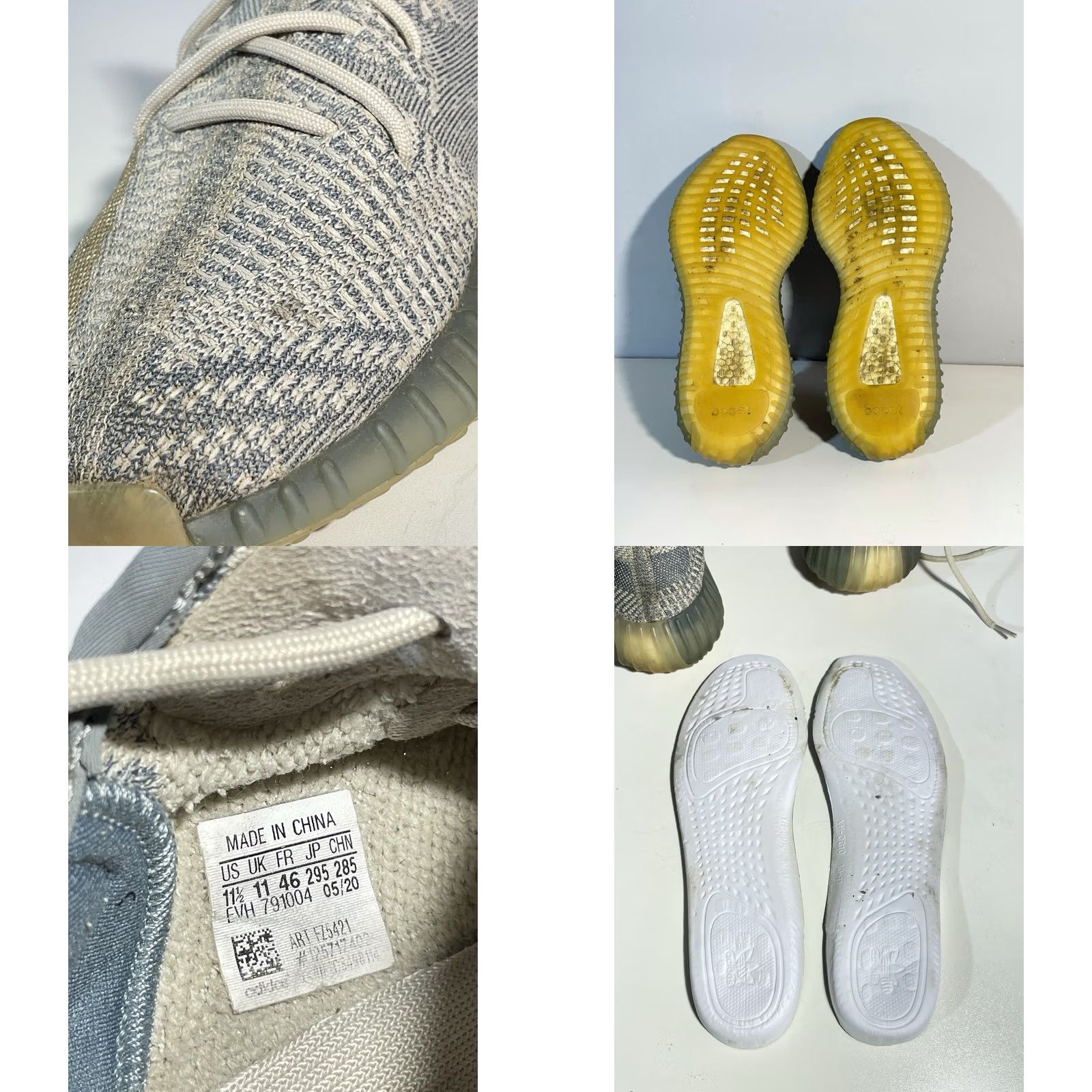 Adidas Adidas Yeezy Boost 350 V2 Low Israfil US 11.5 Sneakers Men Beige 46 FZ5421 Size US 11 / EU 44 - 8 Thumbnail