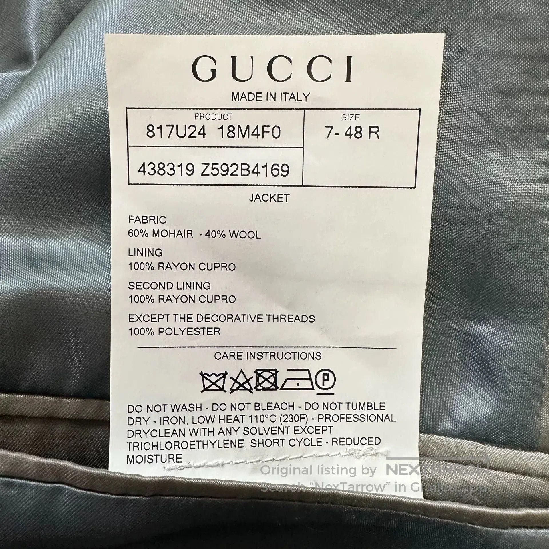 Gucci Gucci Fringe Feather Suit (Choi Style). Size US M / EU 48-50 / 2 - 6 Thumbnail